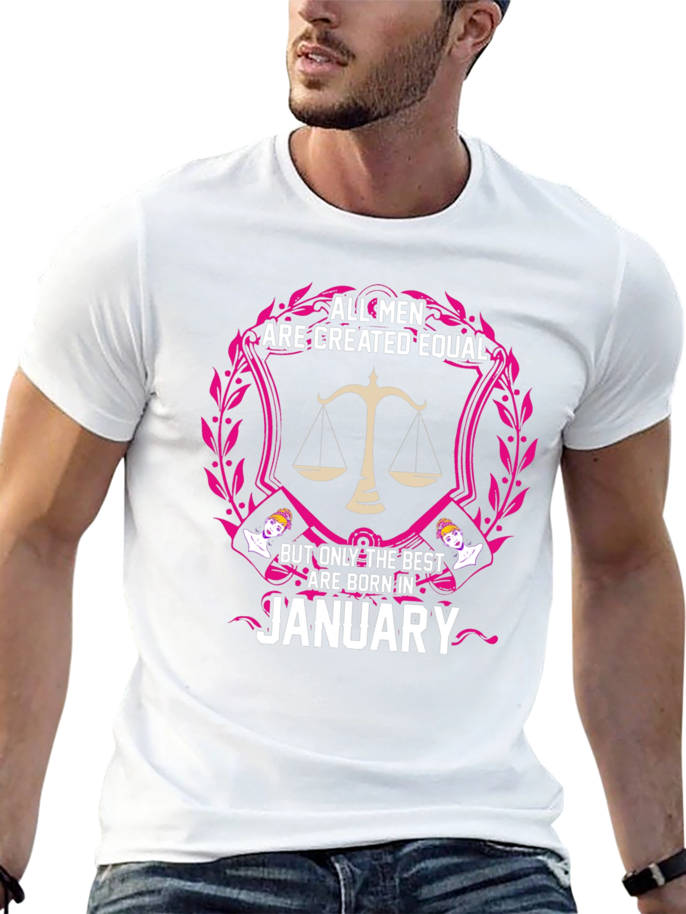 Mens Best are Born in January Graphic Tee