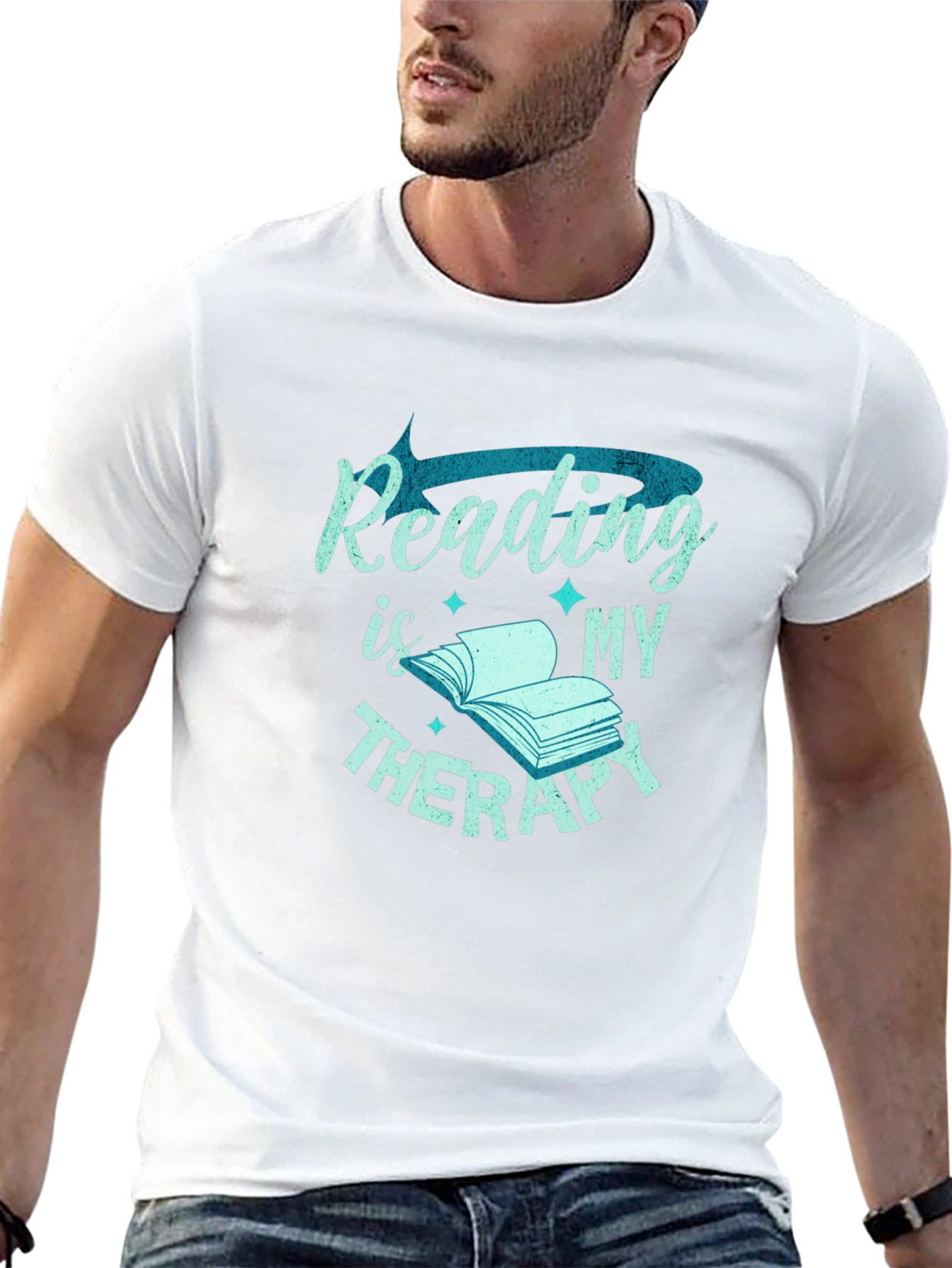 Reading is My Therapy Graphic Tee