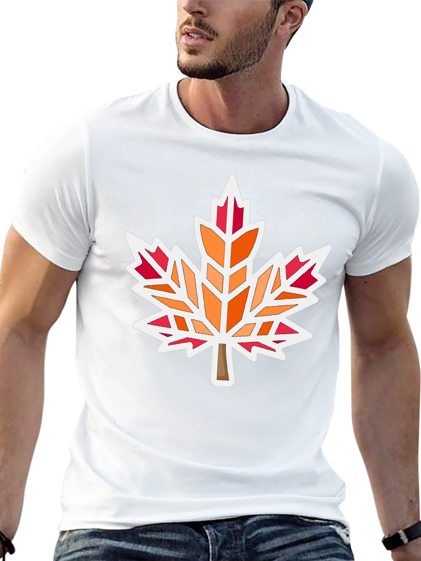 Maple Leaf Graphic Tee - Black Unisex Shirt