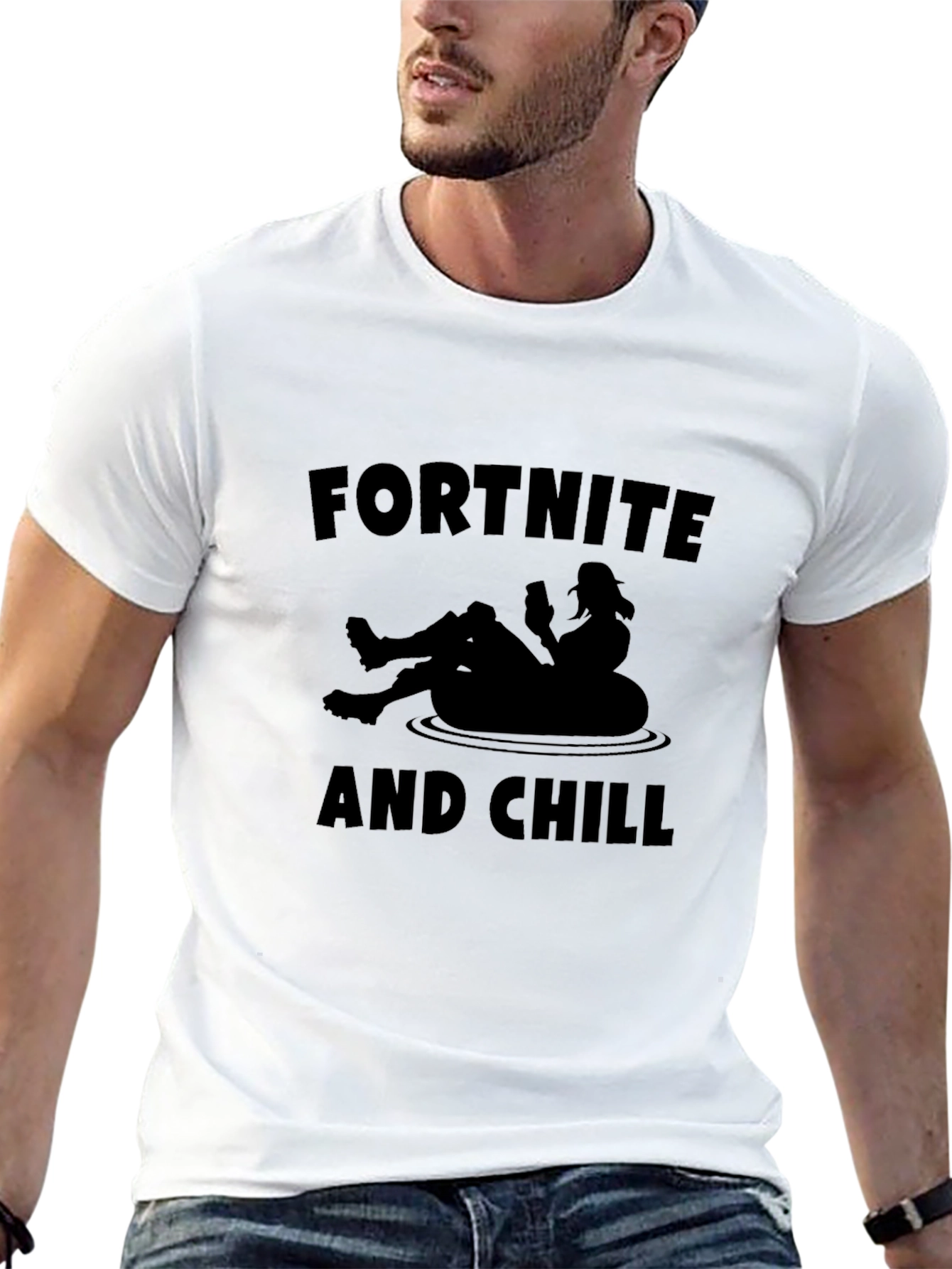 Fortnite and Chill Graphic T-Shirt