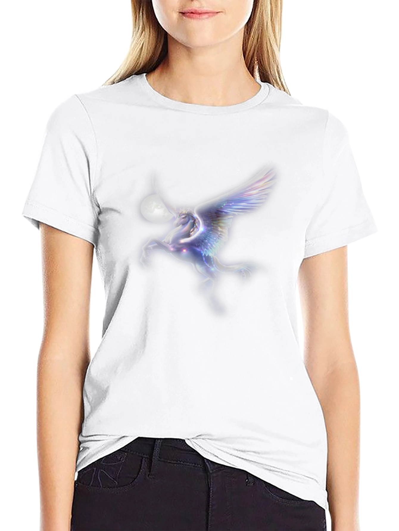 Pegasus Moon Black T-Shirt