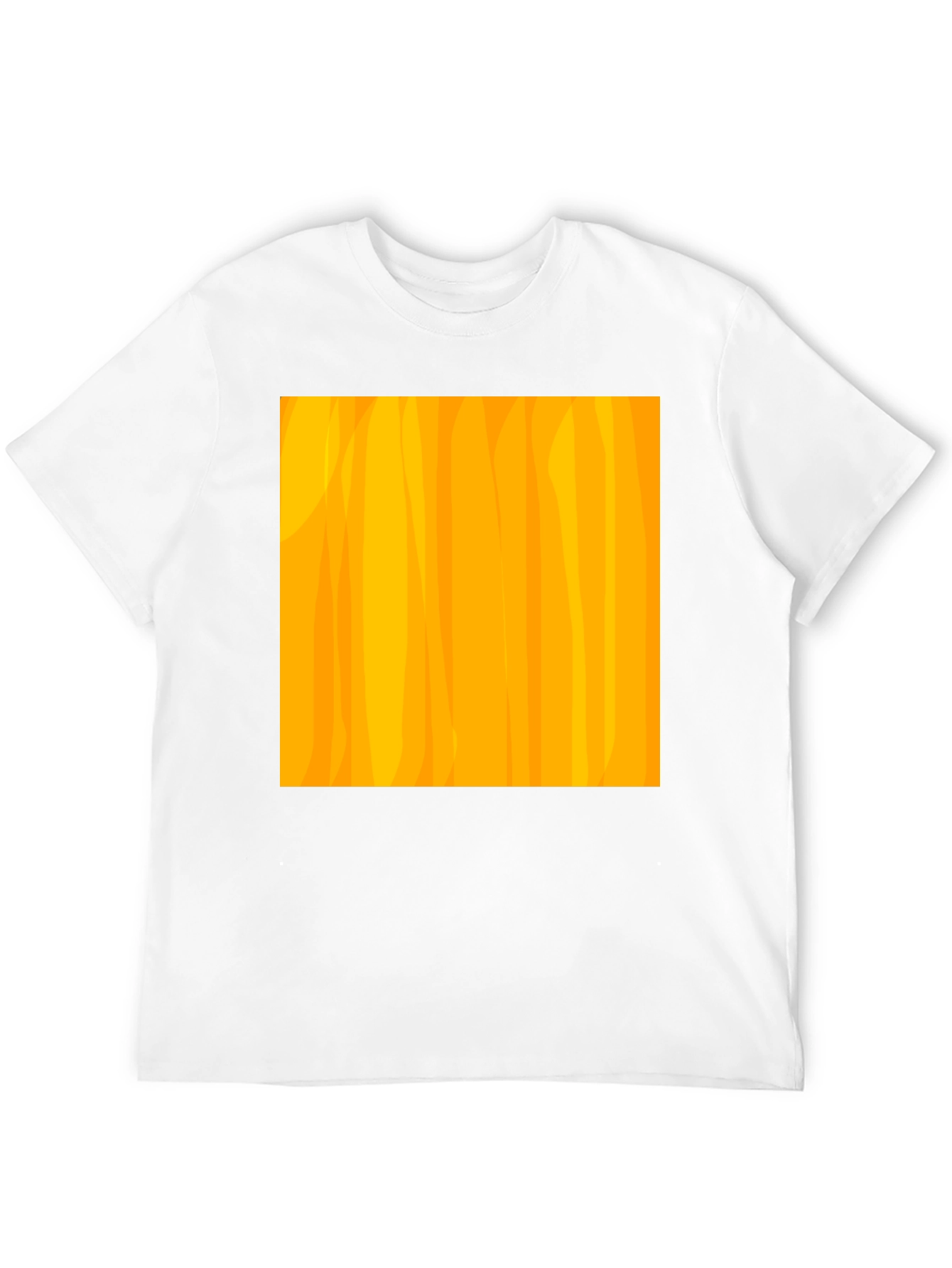 Modern Abstract Pattern Black T-Shirt