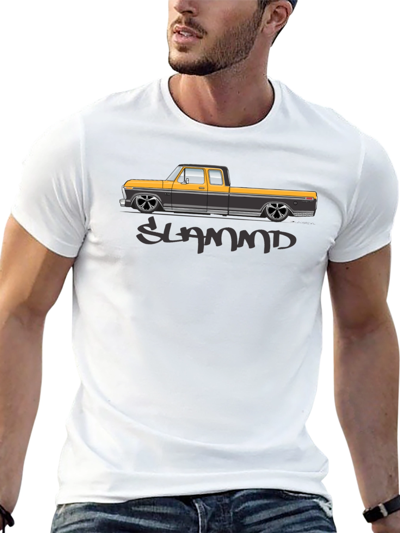 Slammd Truck Graphic Tee - Black Cotton