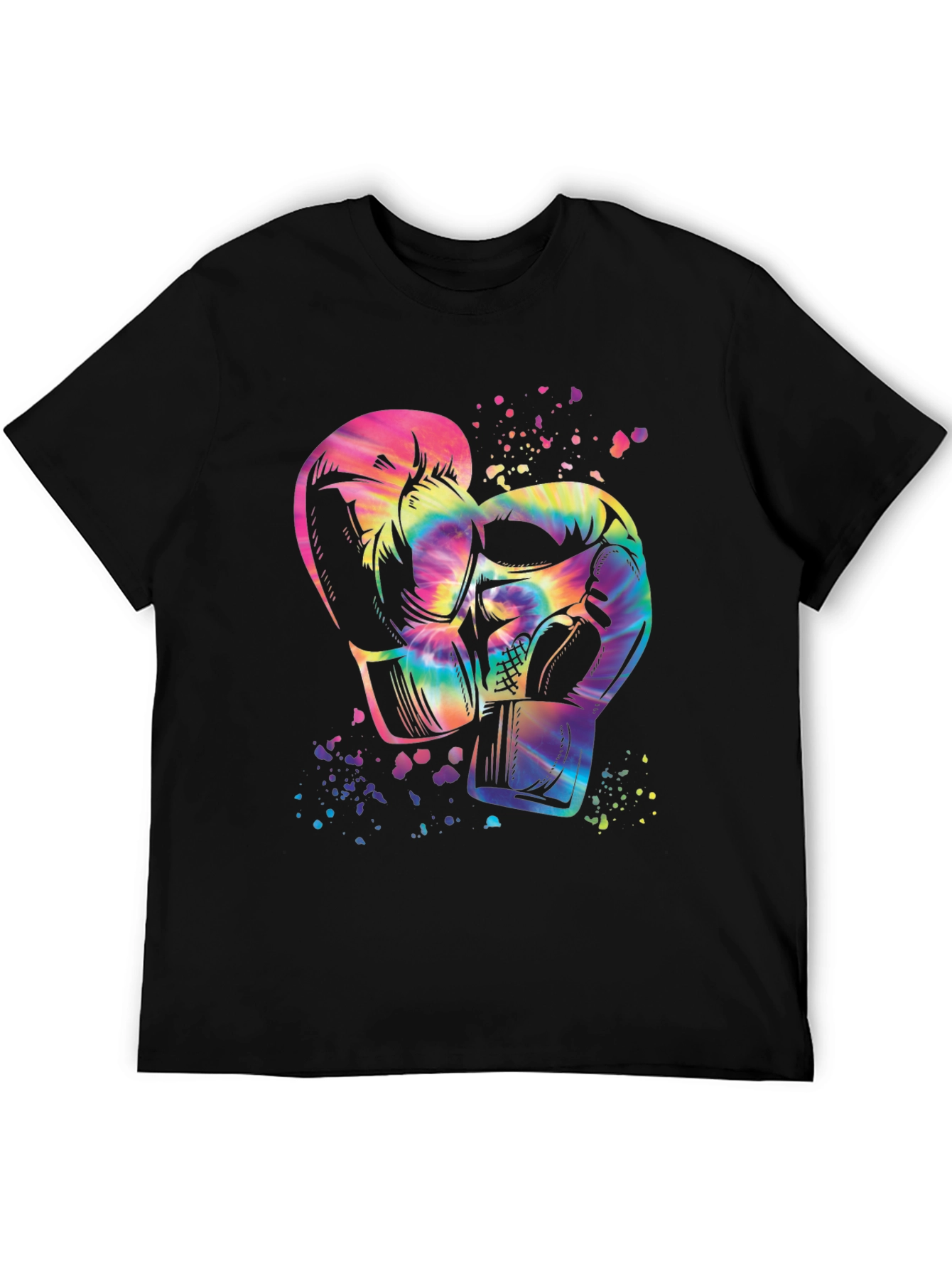 Tie-Dye Boxing Gloves Graphic Tee