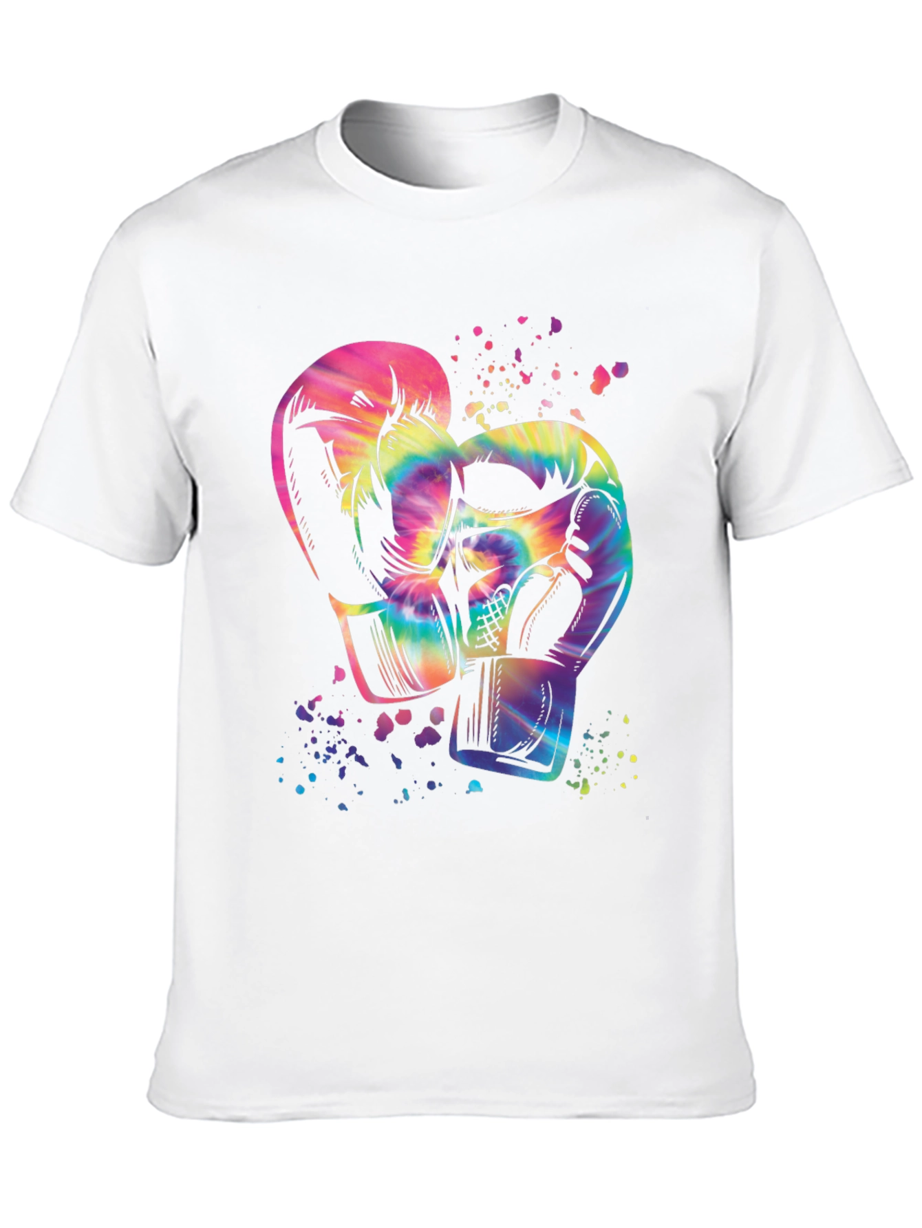 Tie-Dye Boxing Gloves Graphic Tee