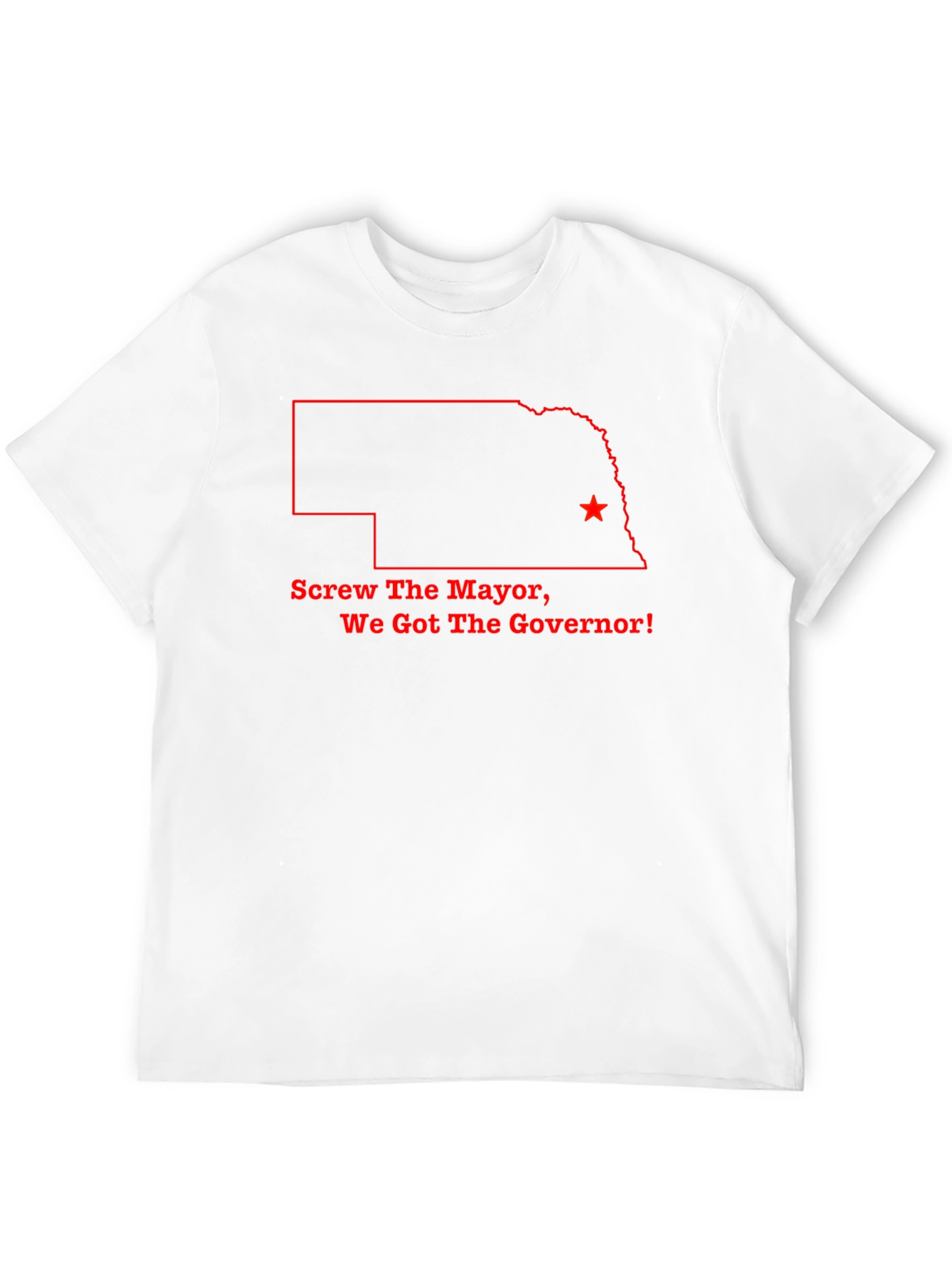 Nebraska State Governor Graphic Tee