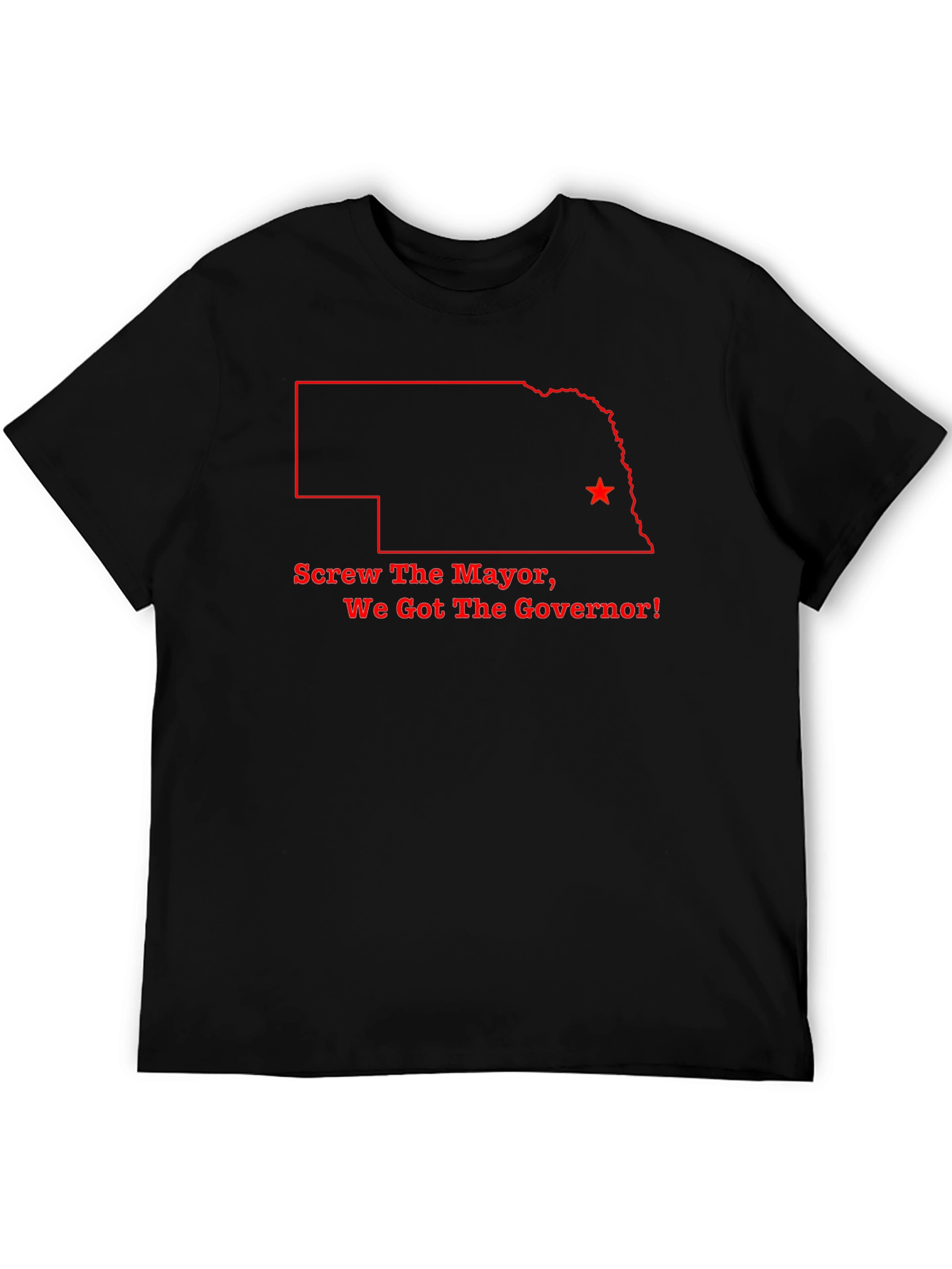Nebraska State Governor Graphic Tee