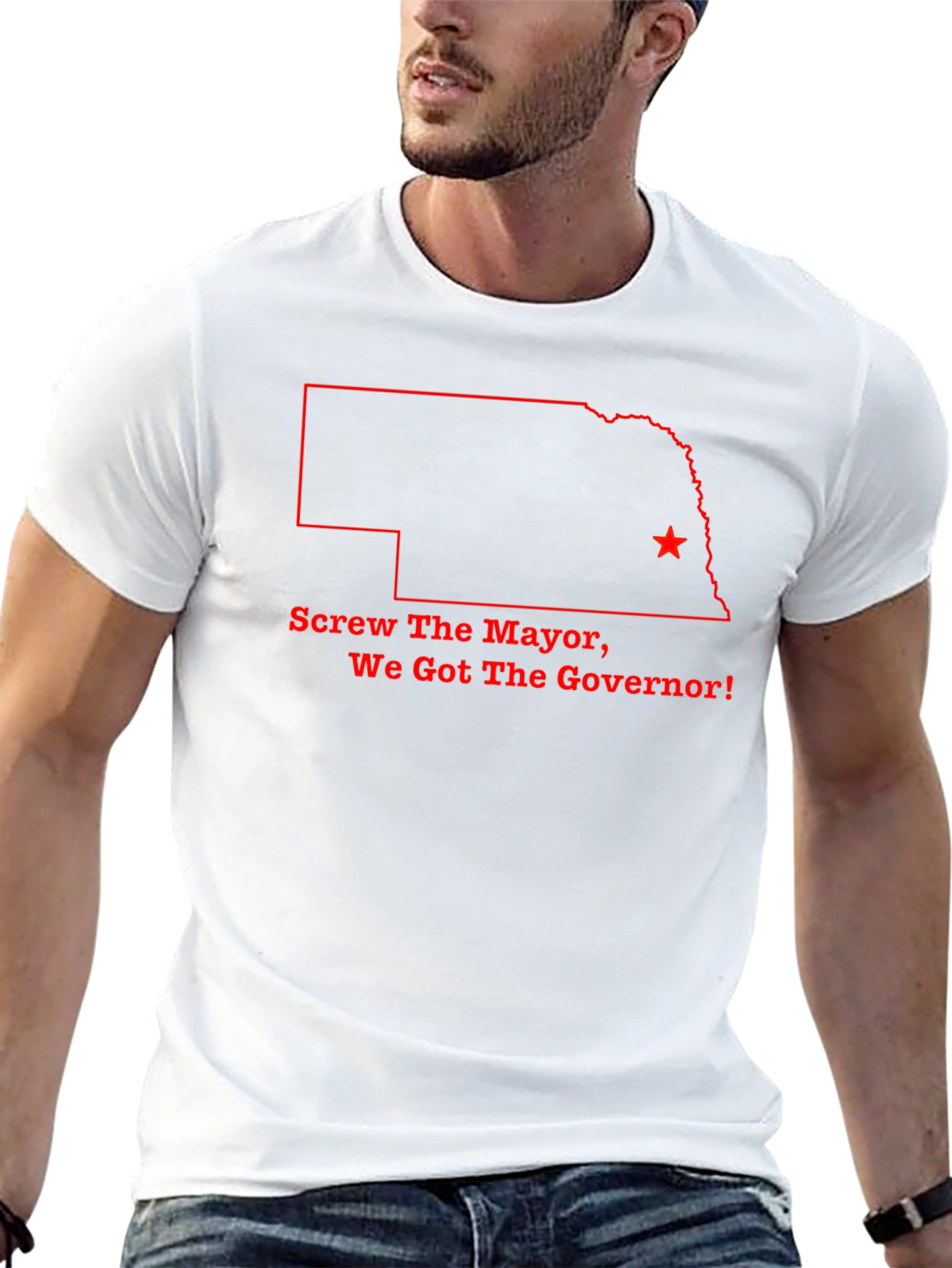 Nebraska State Governor Graphic Tee