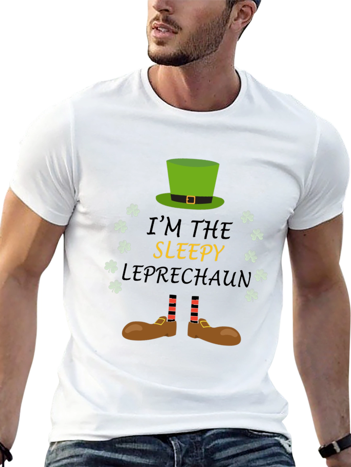 Sleepy Leprechaun St. Patricks Day T-Shirt
