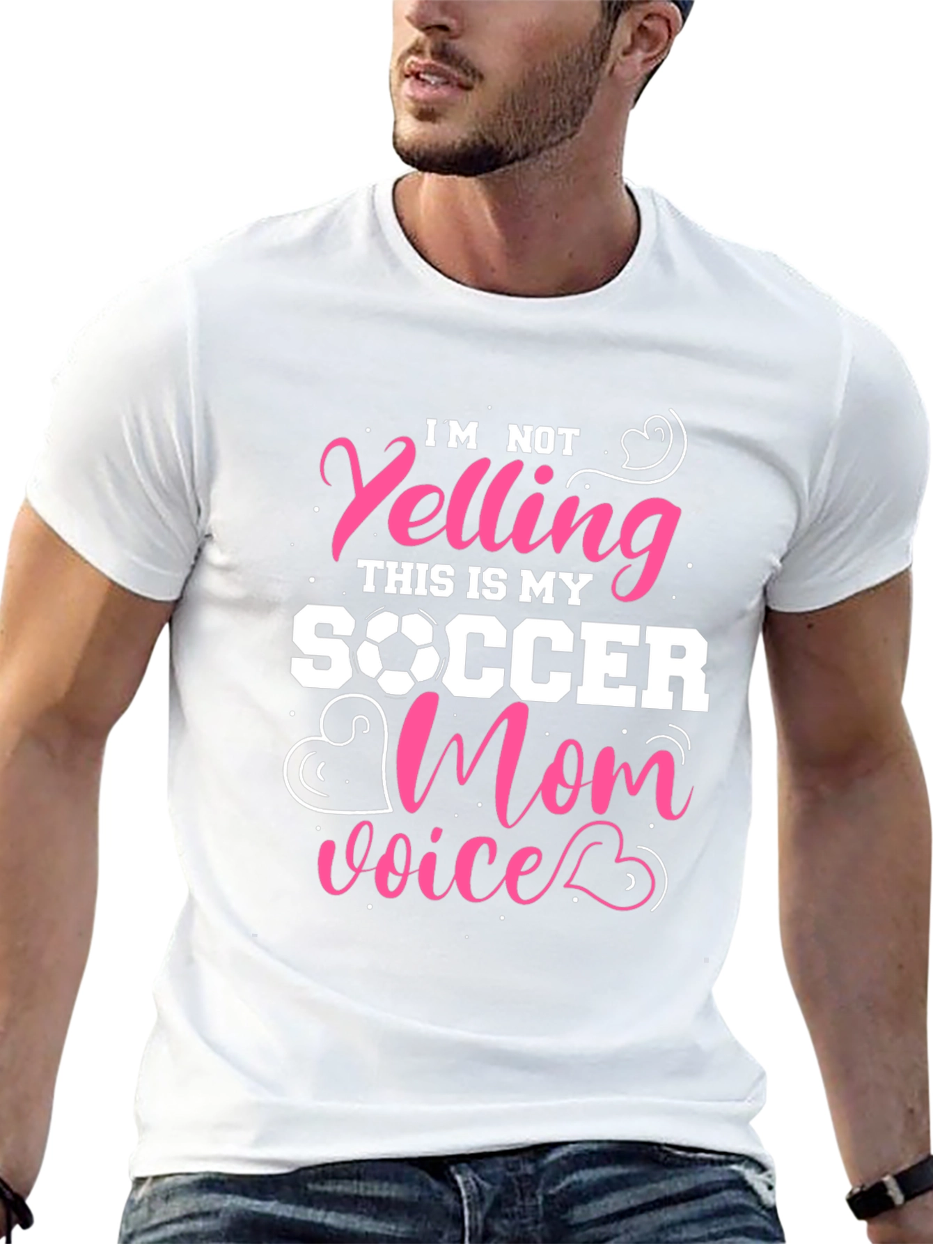 Soccer Mom T-Shirt - Im Not Yelling