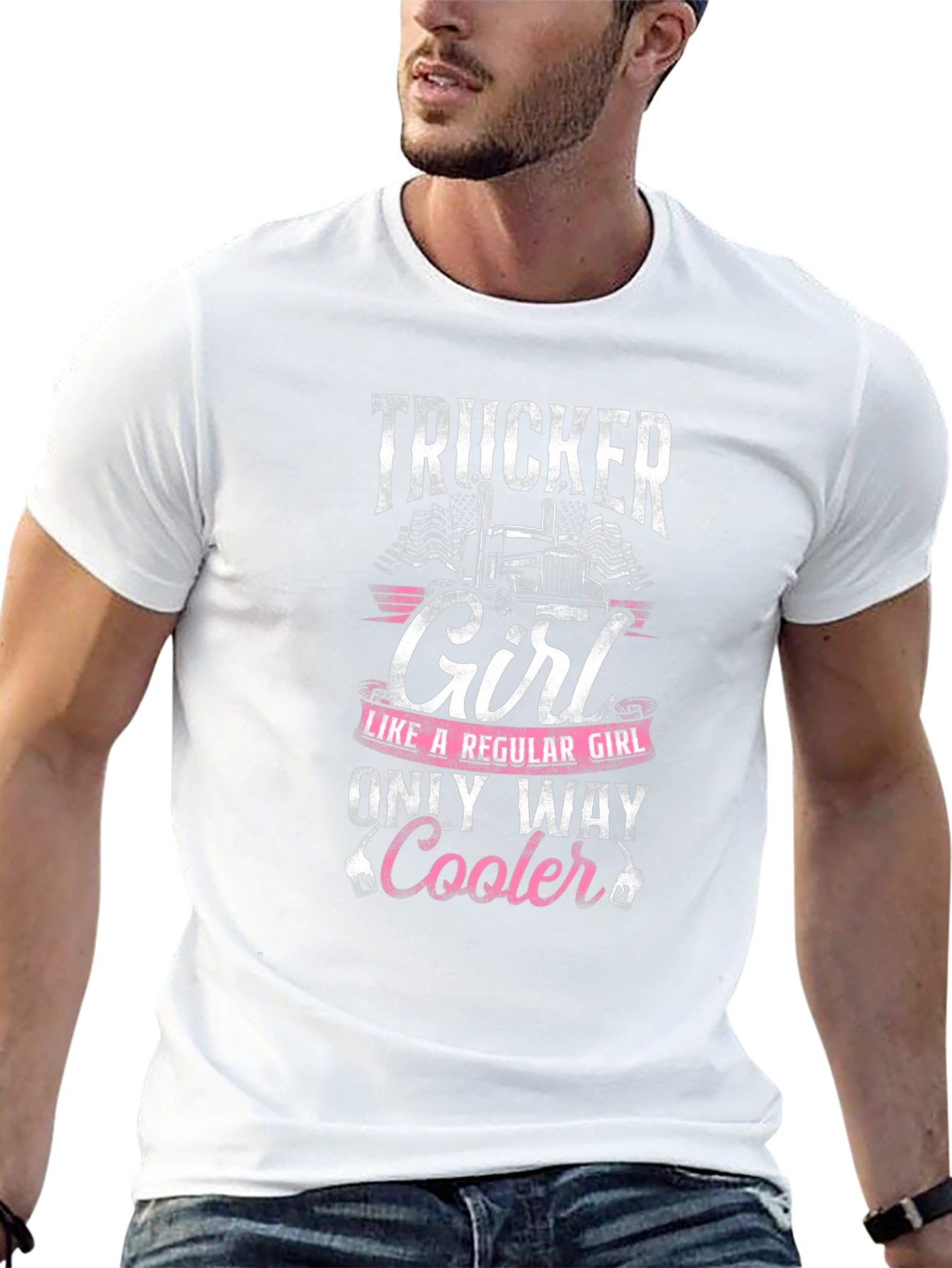 Trucker Girl T-Shirt - Only Way Cooler!