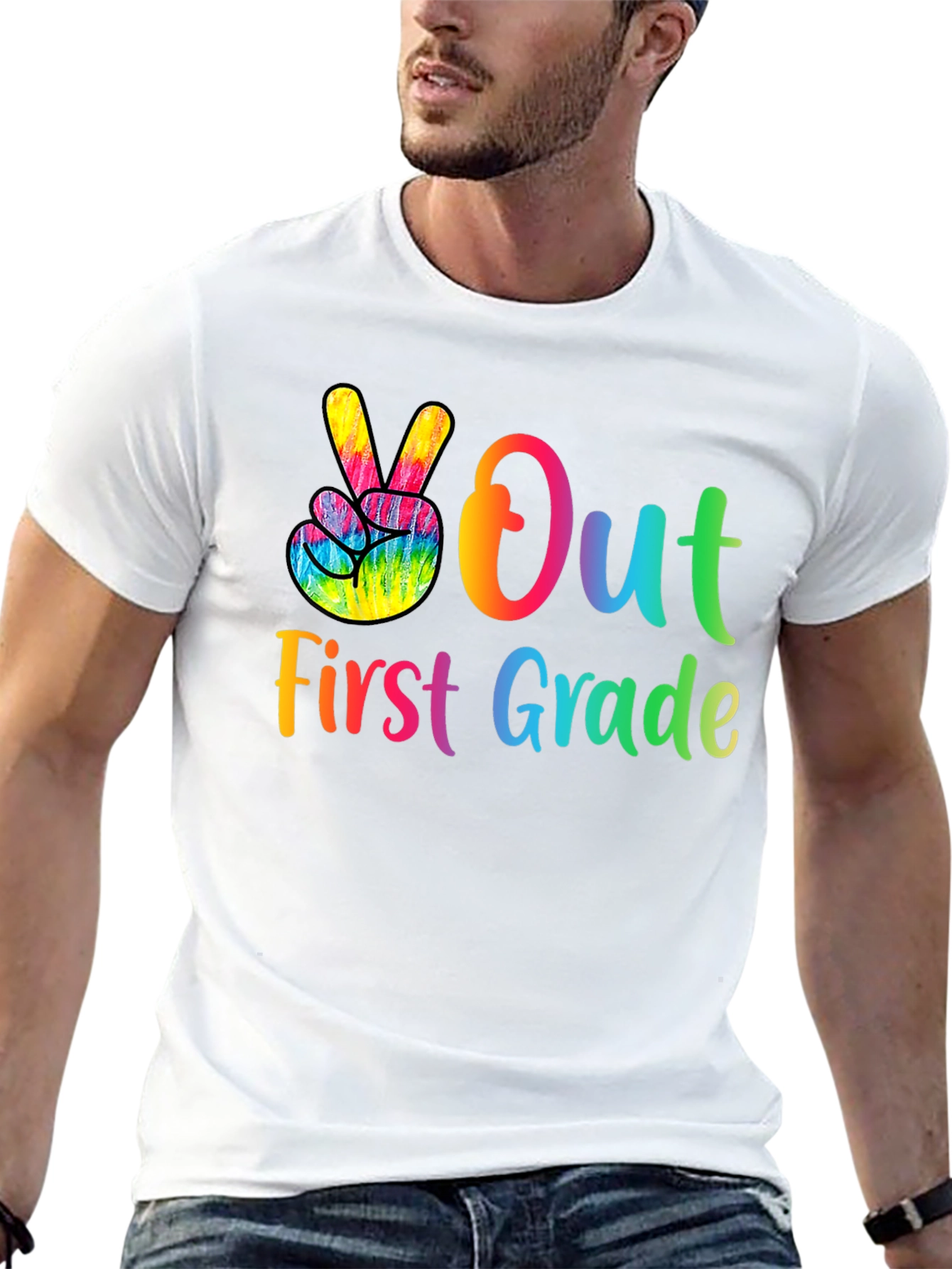 Peace Out First Grade T-Shirt - Back to School