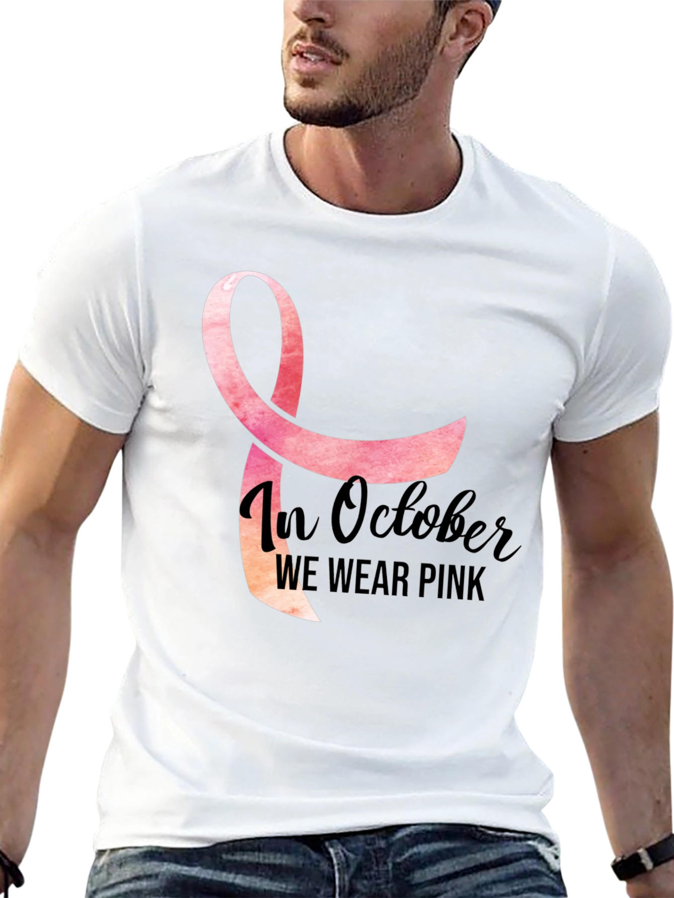 In October We Wear Pink T-Shirt
