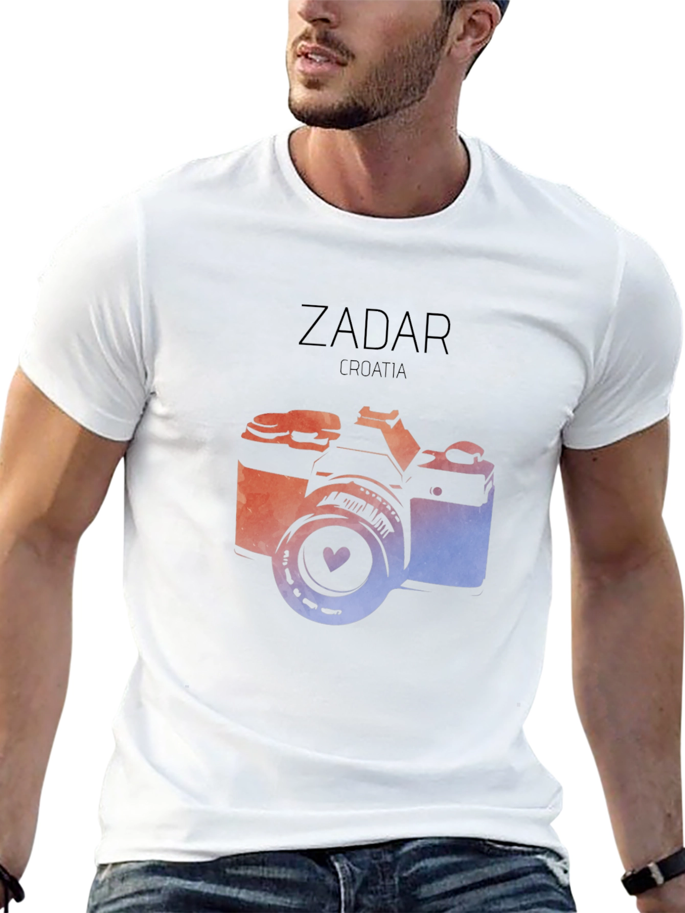 Zadar Croatia Camera Graphic T-Shirt