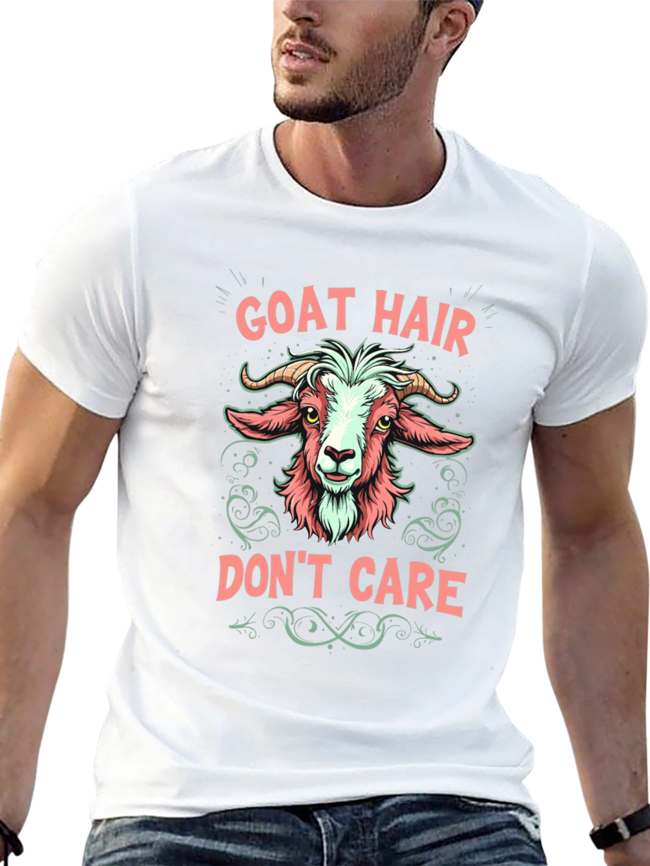 Goat Hair Dont Care Graphic Tee