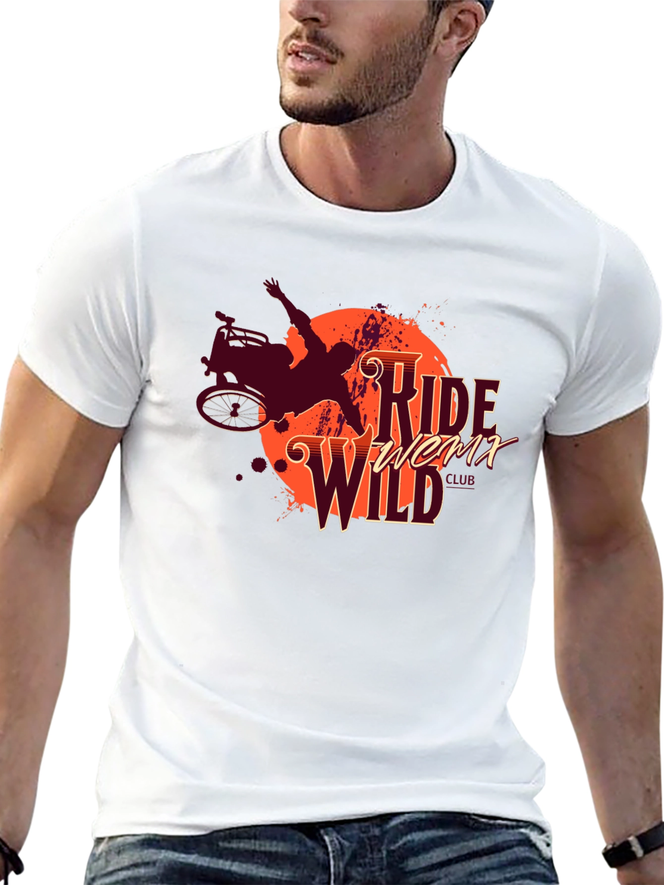 Ride Wild Club Black Graphic T-Shirt