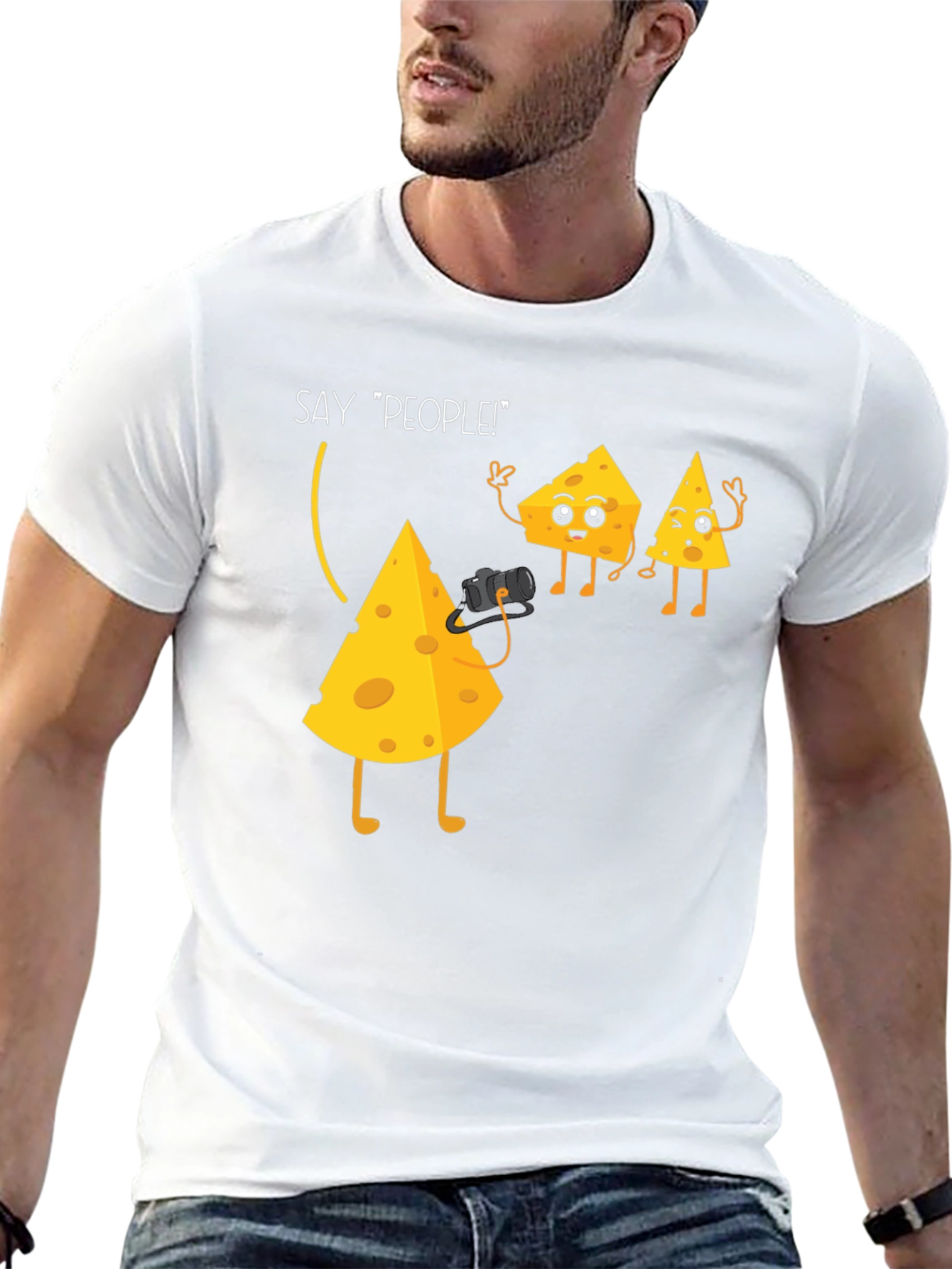 Cheese Say People Funny Graphic T-Shirt