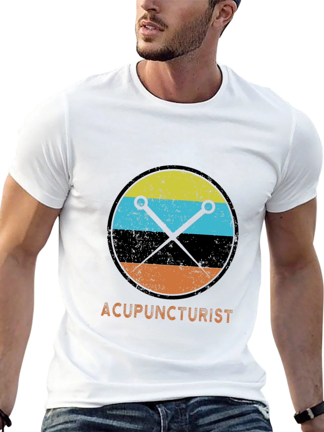 Acupuncturist Retro Style T-Shirt