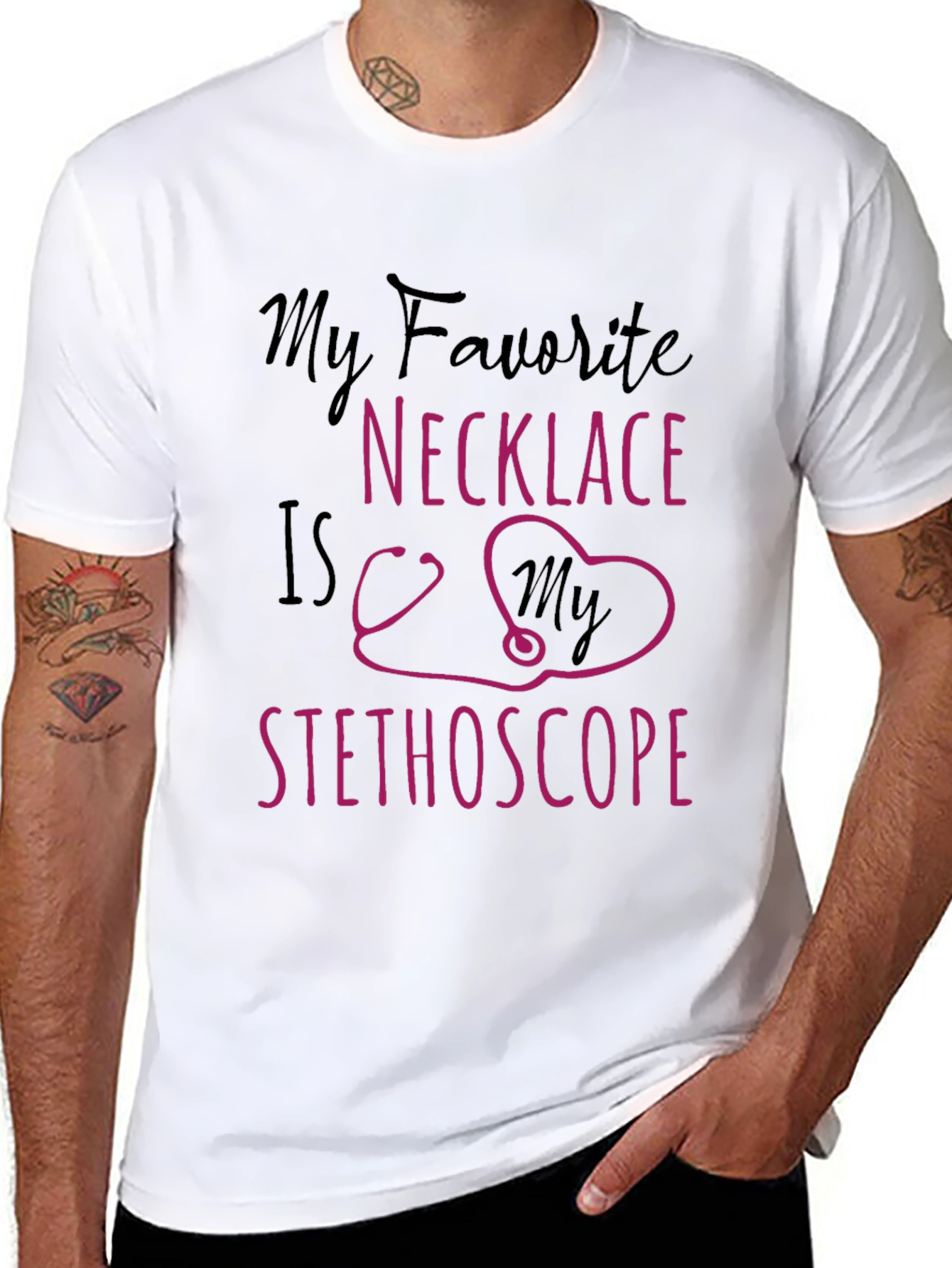 My Favorite Necklace is My Stethoscope T-Shirt