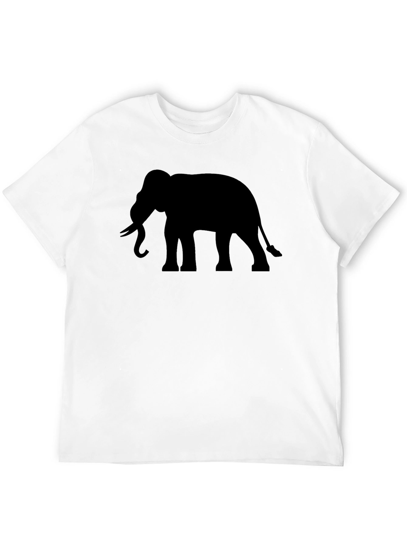 Black Elephant Silhouette T-Shirt