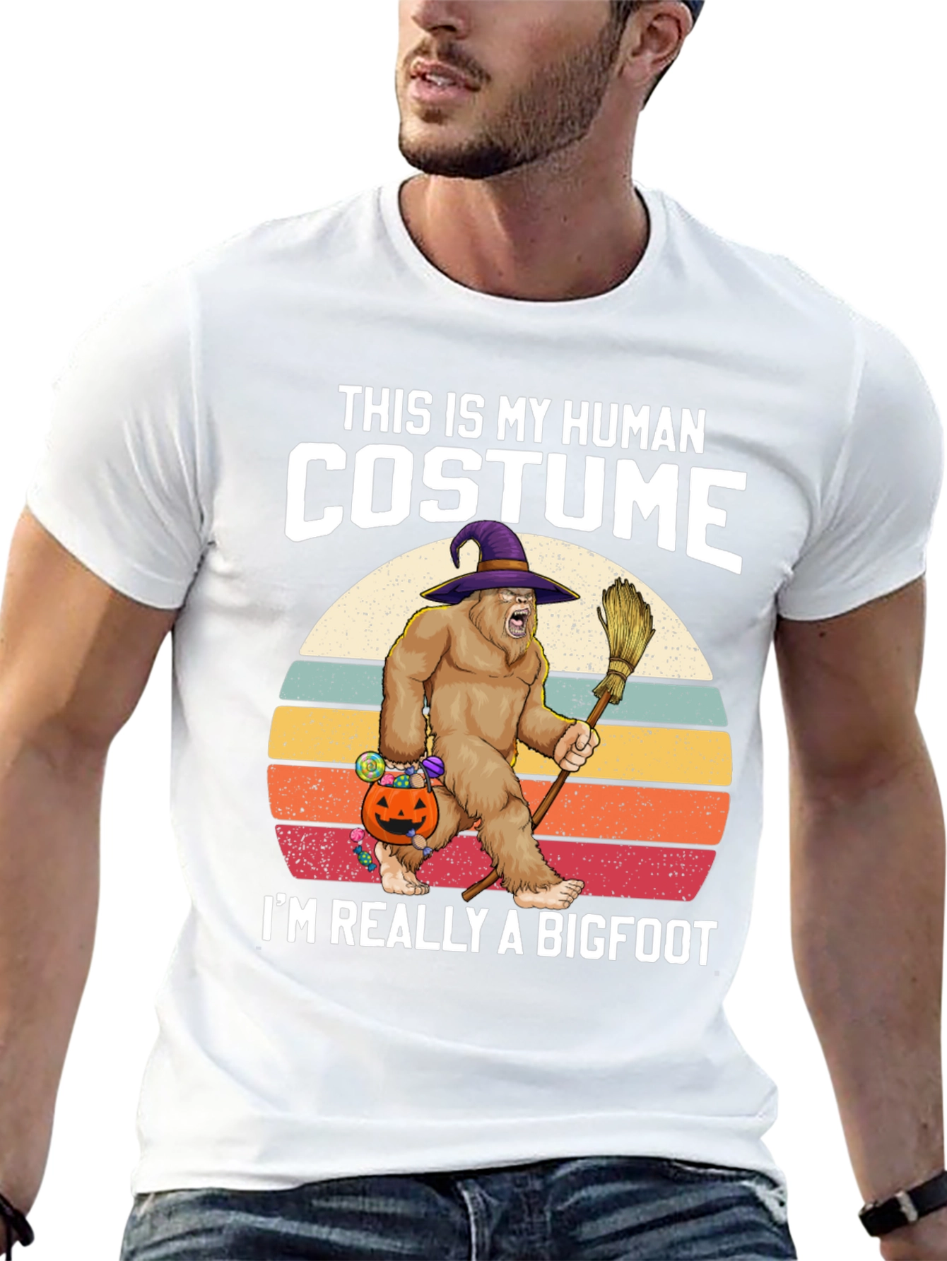 Bigfoot Halloween Costume T-Shirt