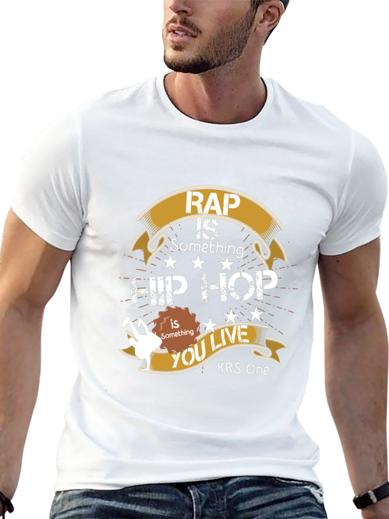 Rap is Something Hip Hop T-Shirt - KRS One