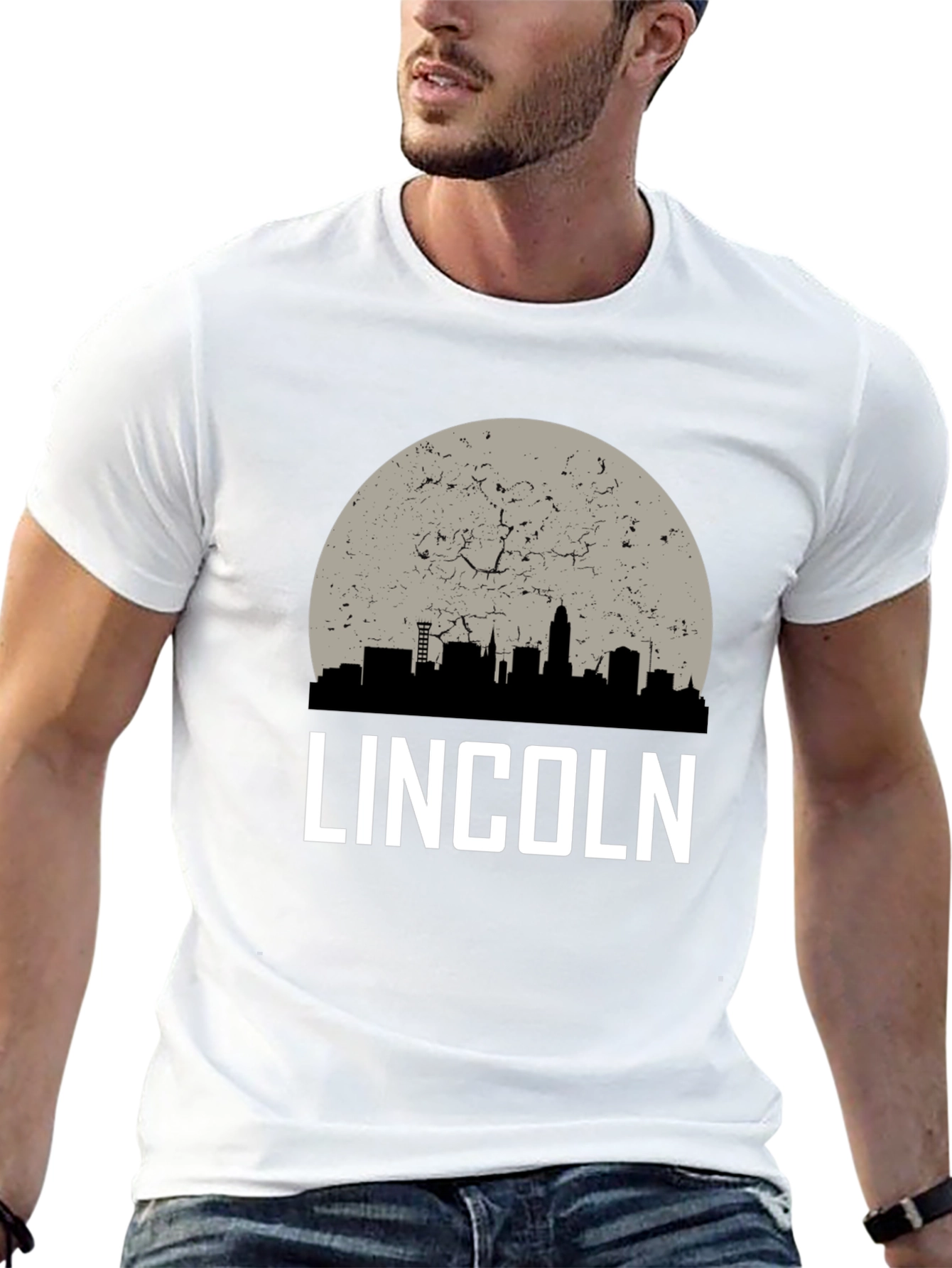 Lincoln Nebraska Skyline T-Shirt