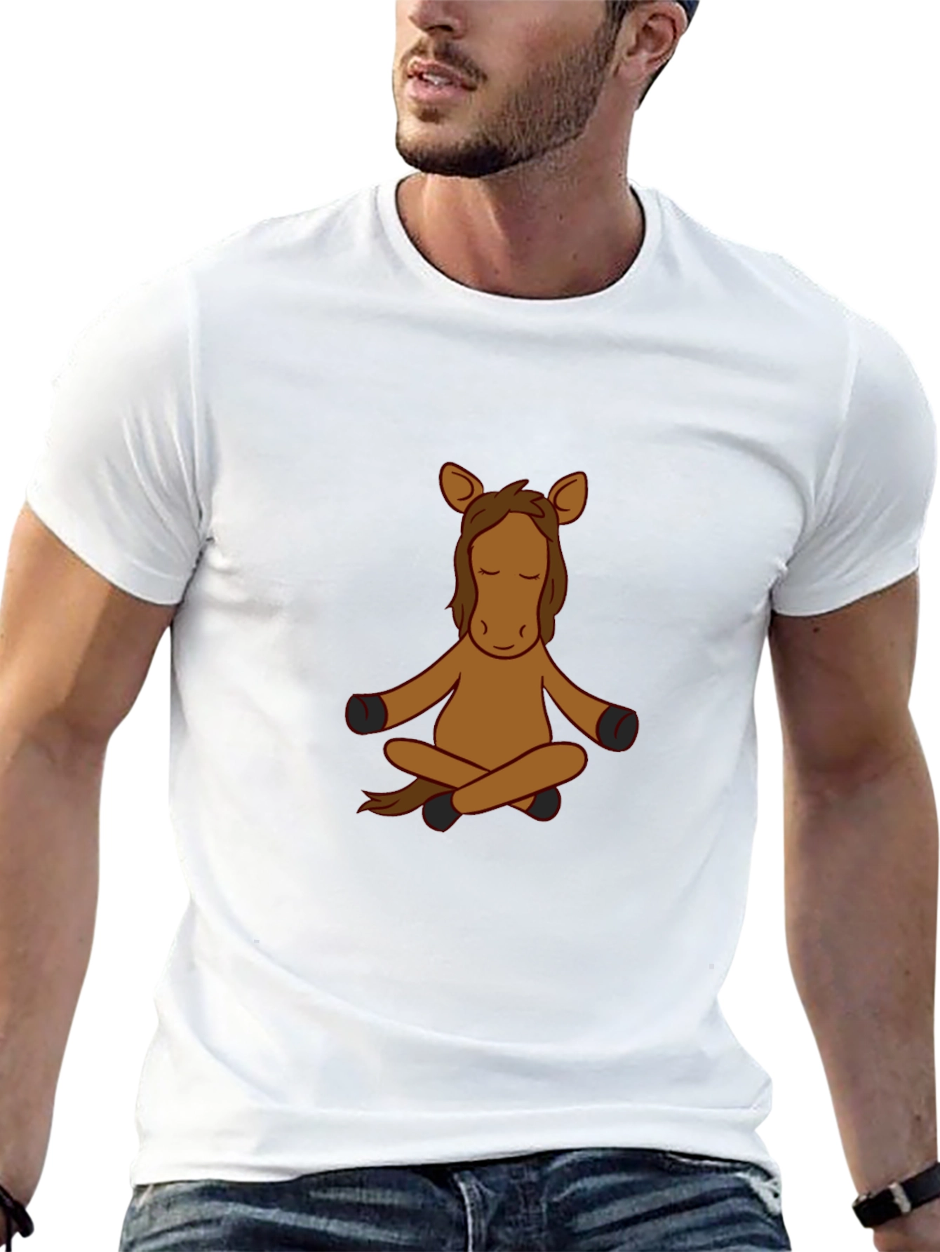 Meditating Horse Graphic Tee