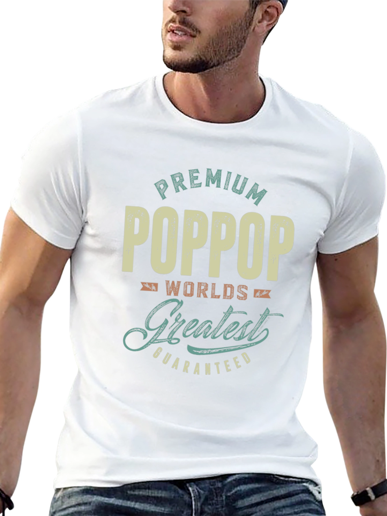 Premium PopPop Worlds Greatest Guaranteed T-Shirt