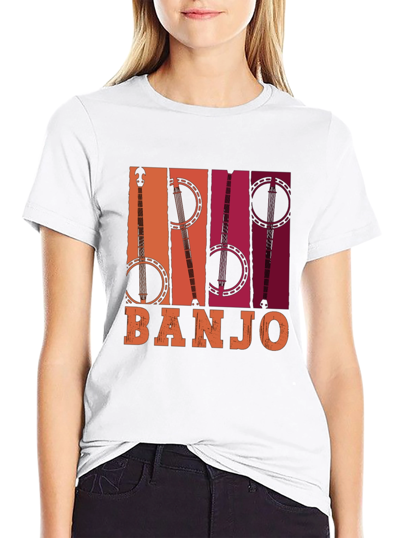 Retro Banjo Graphic Tee - Music Lover T-Shirt
