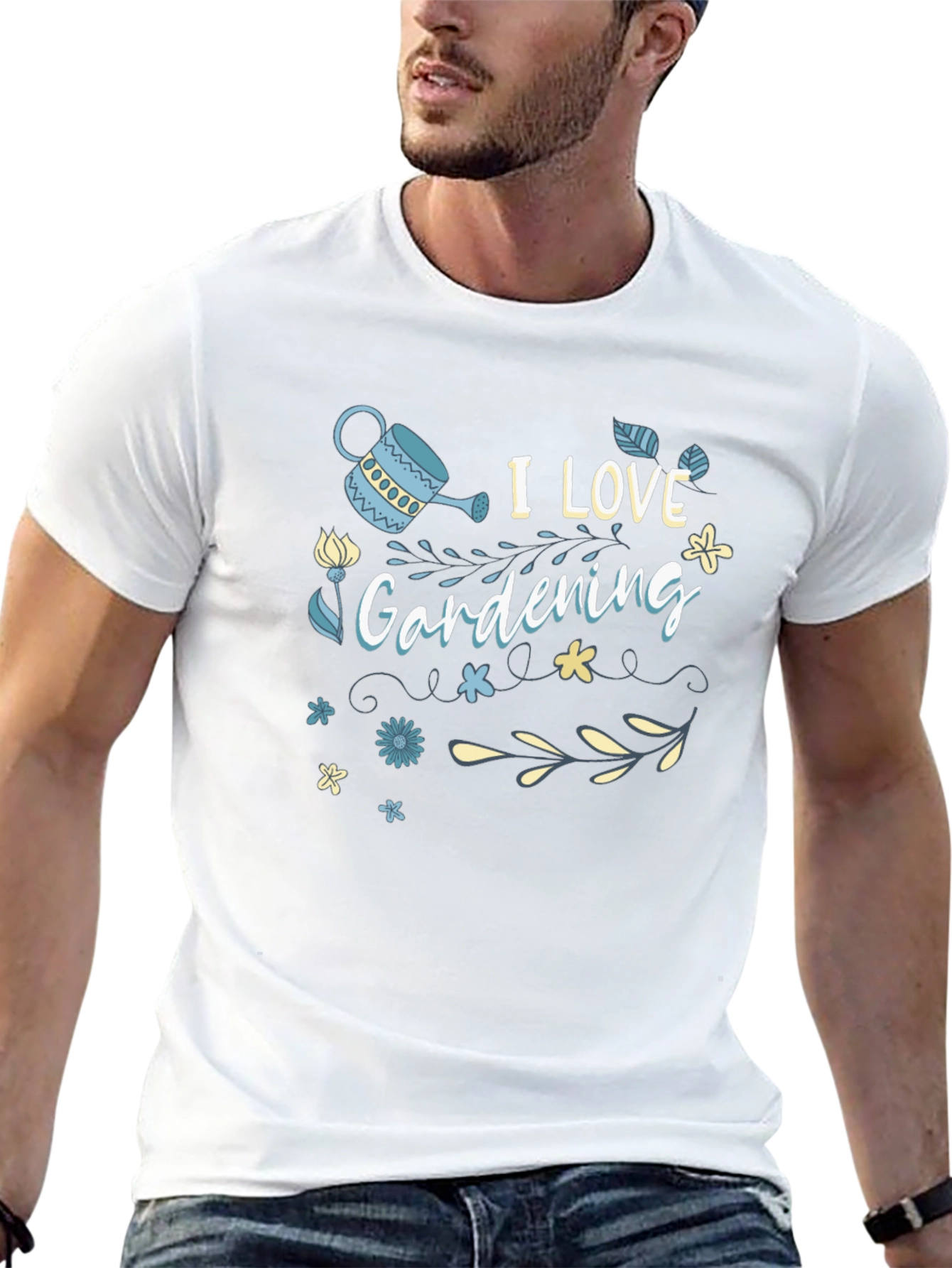 I Love Gardening Black T-Shirt