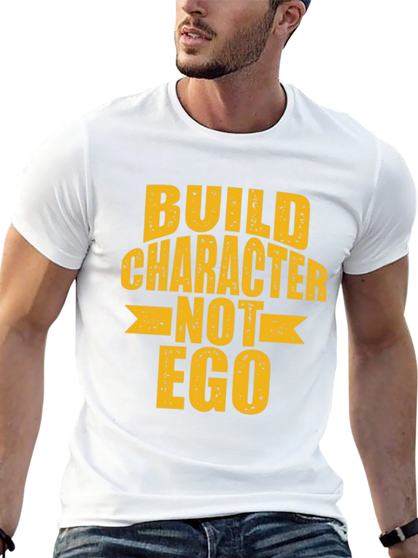 Build Character T-Shirt - Motivational Tee