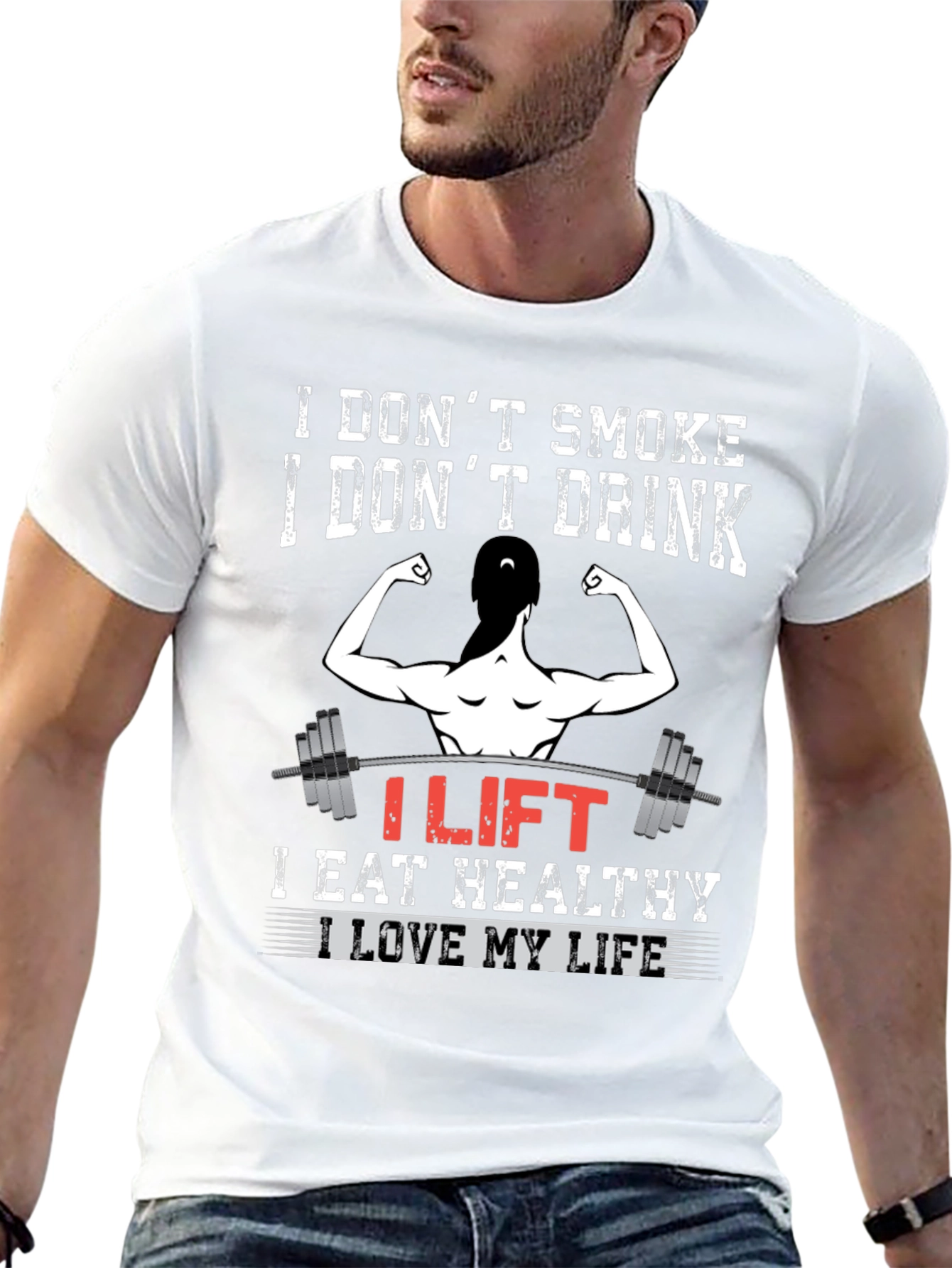 I Lift Fitness T-Shirt Gym Motivation Tee