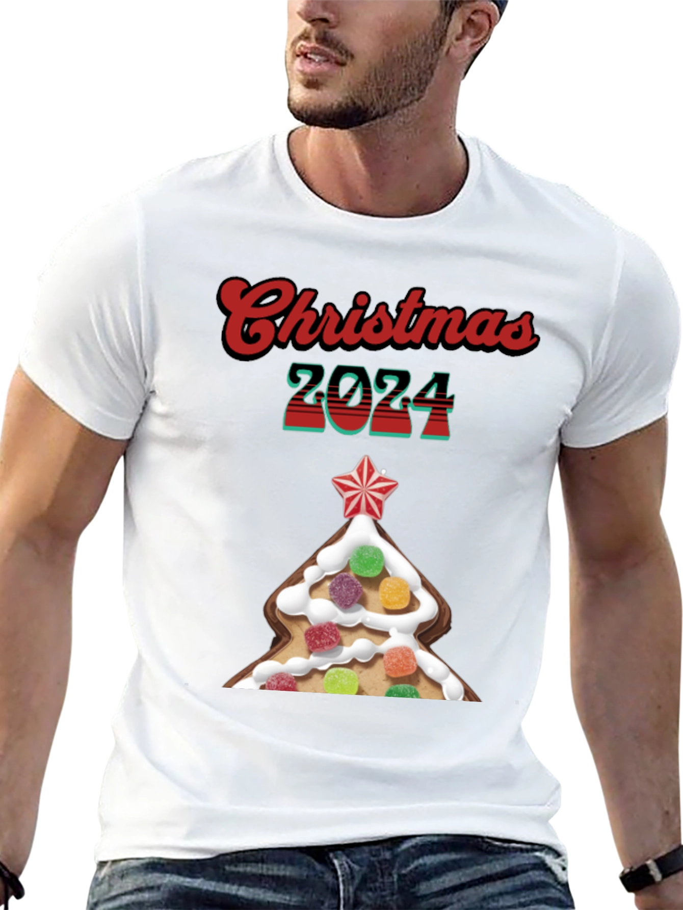 Christmas 2024 Gingerbread Tree T-Shirt
