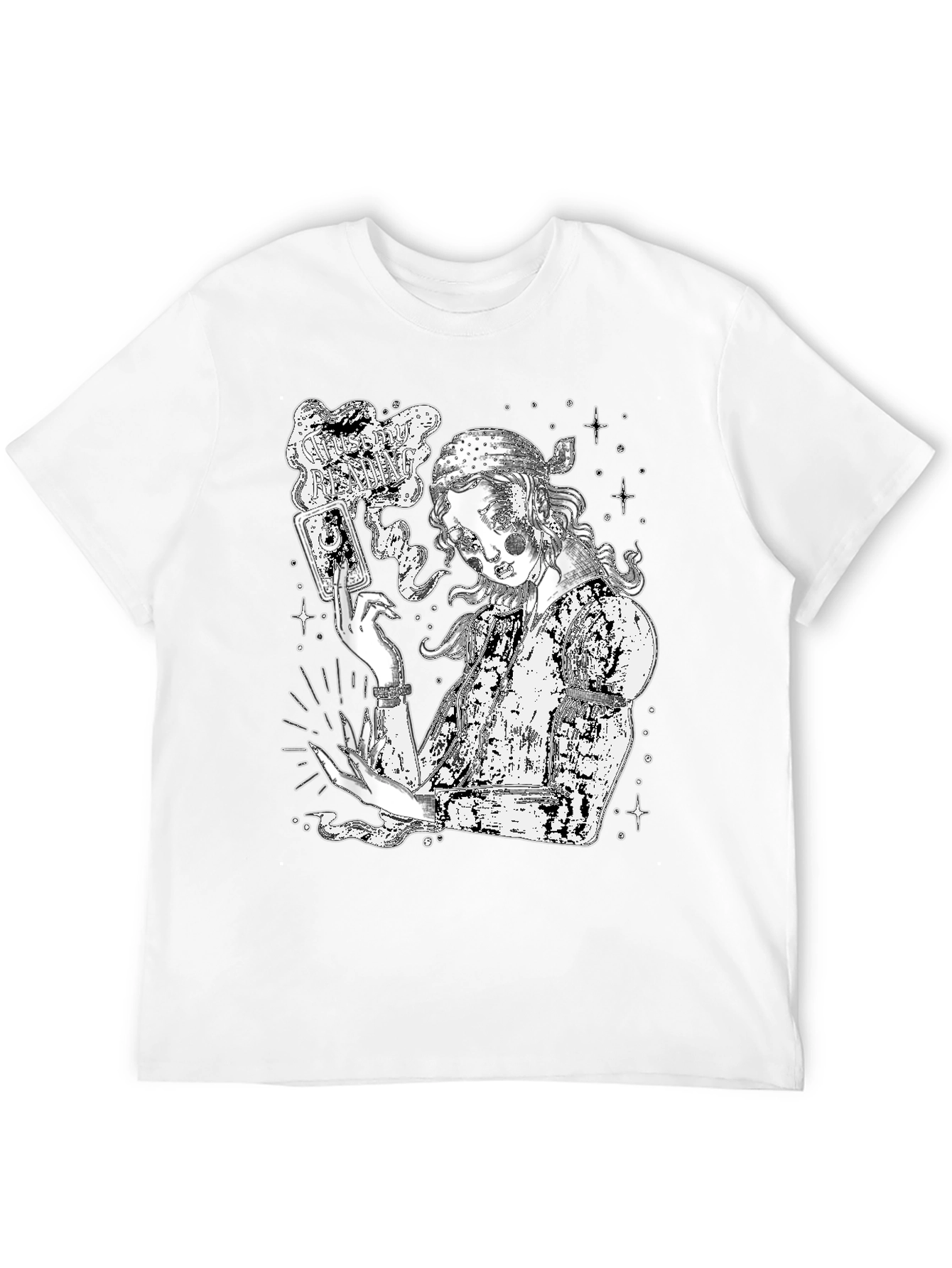Mystic Fortune Teller Graphic Tee - Black
