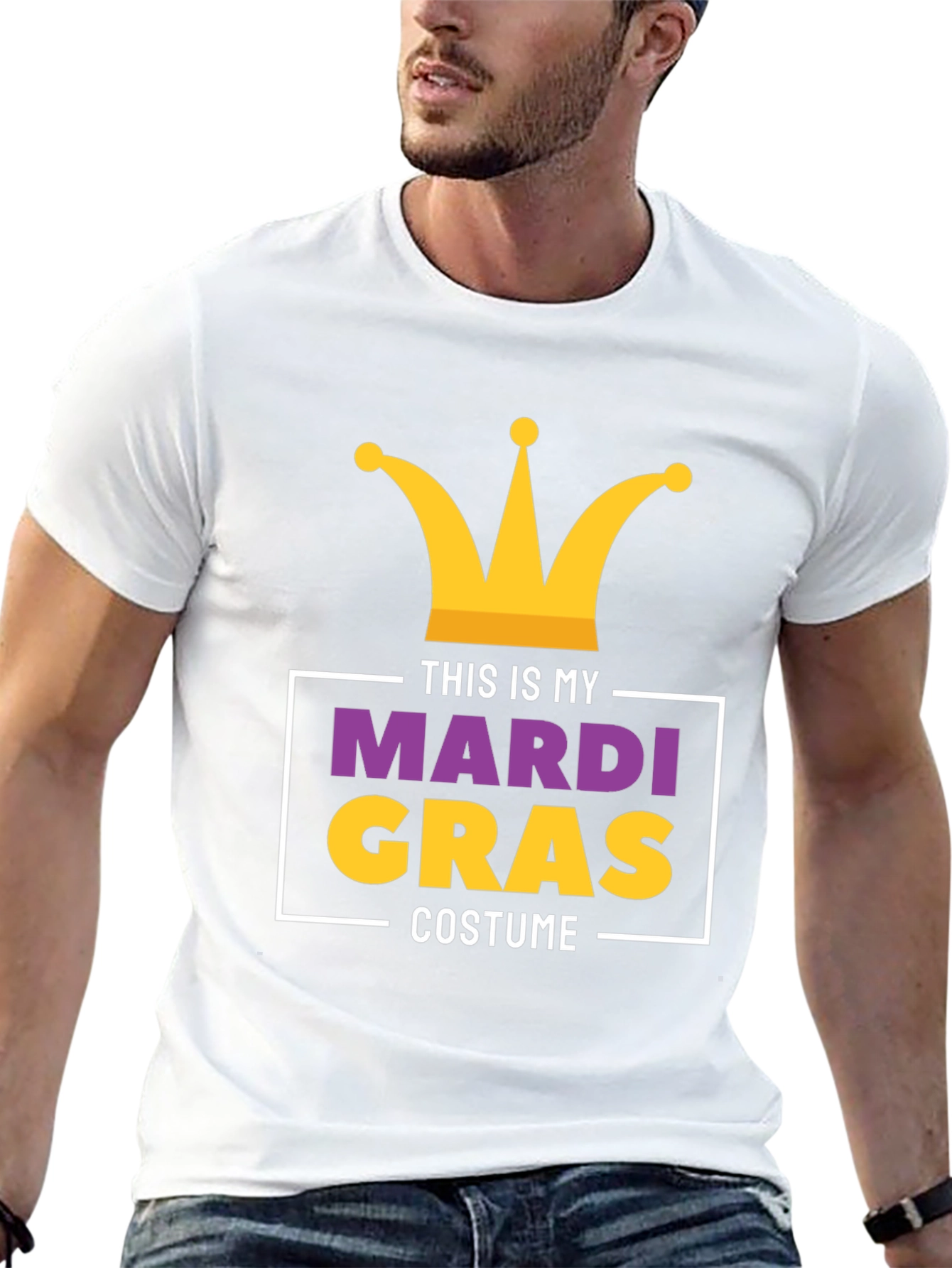 Mardi Gras Costume T-Shirt - Mens