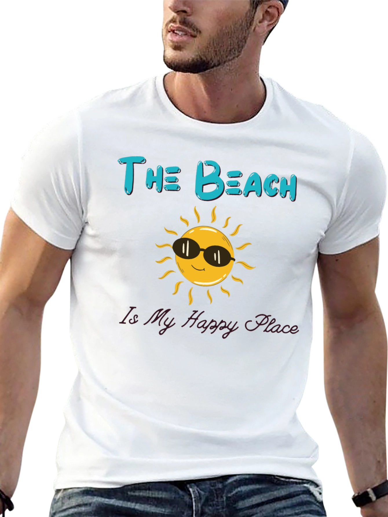 The Beach Is My Happy Place Graphic T-Shirt