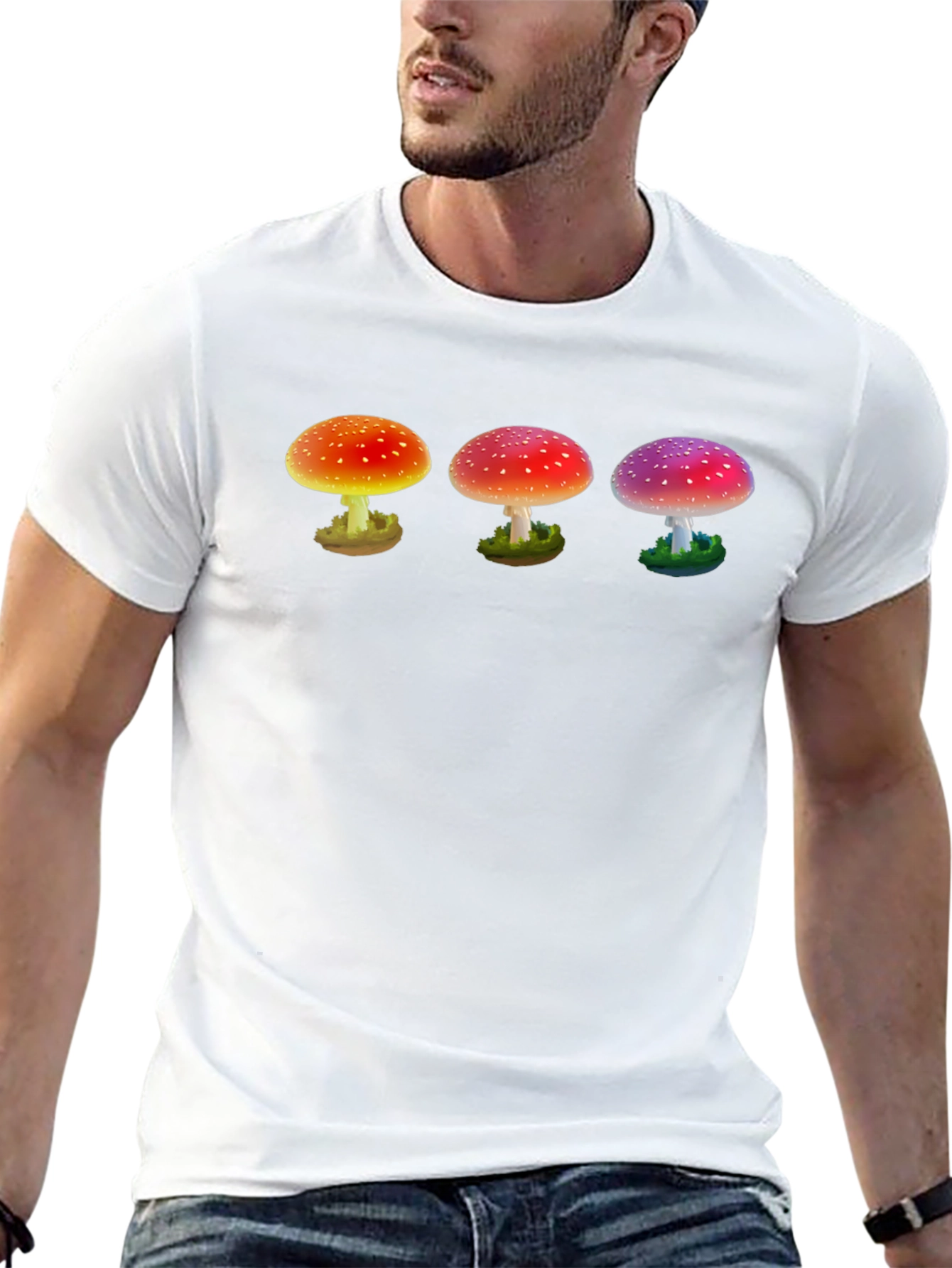 Trippy Mushroom Graphic T-Shirt