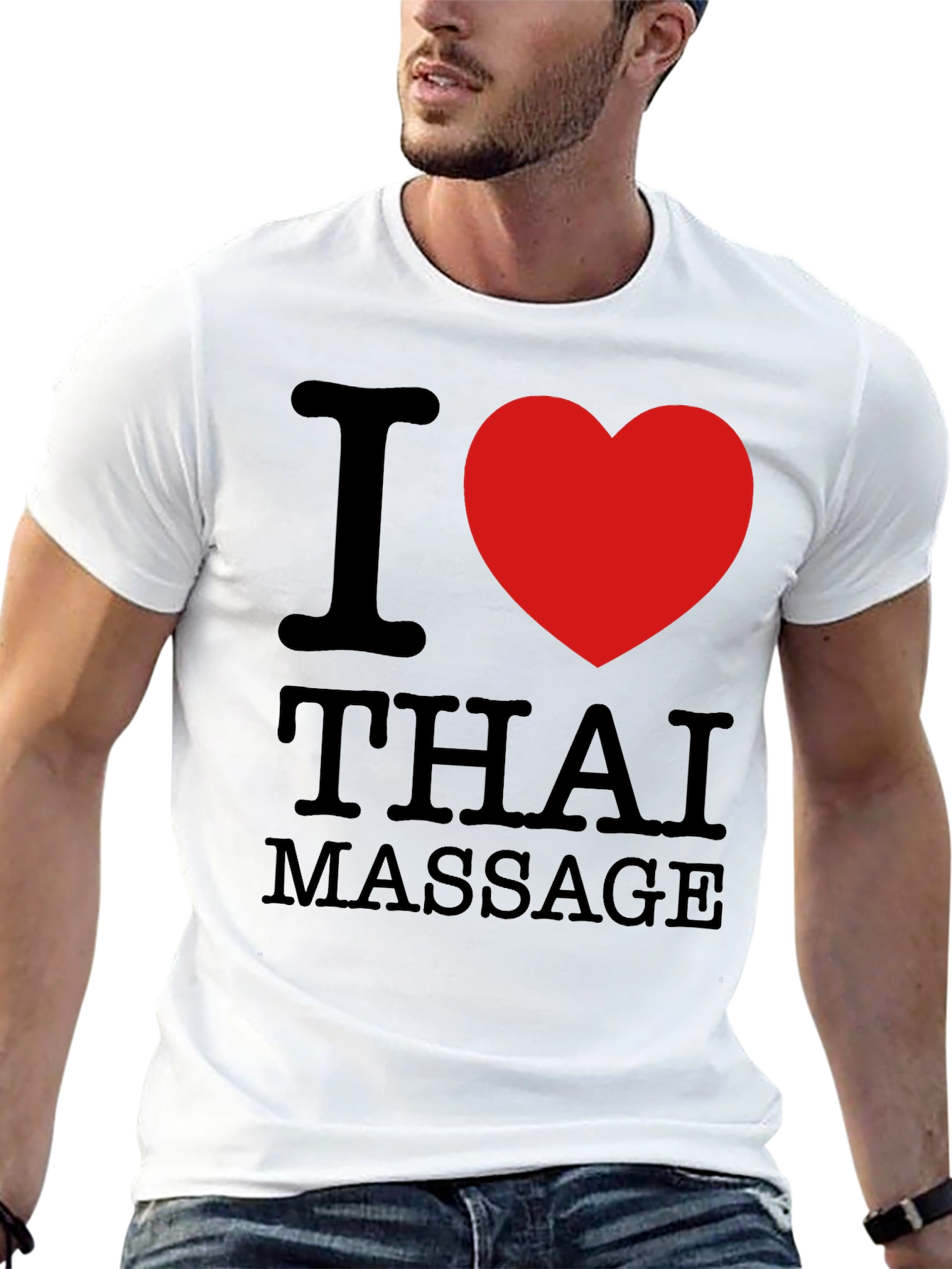 I Heart Thai Massage Black T-Shirt