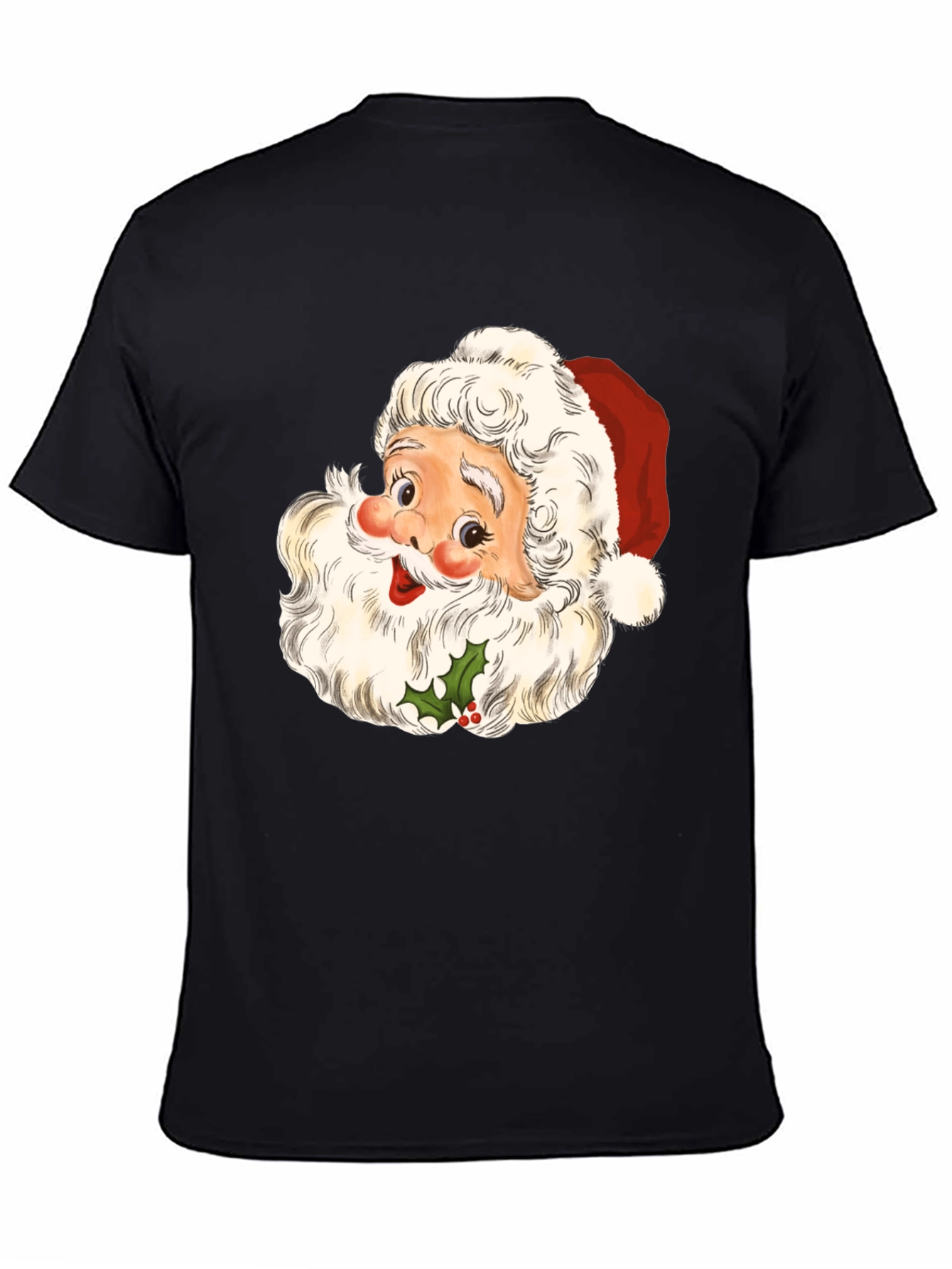 Santa Graphic Tee - Holiday Cheer T-Shirt