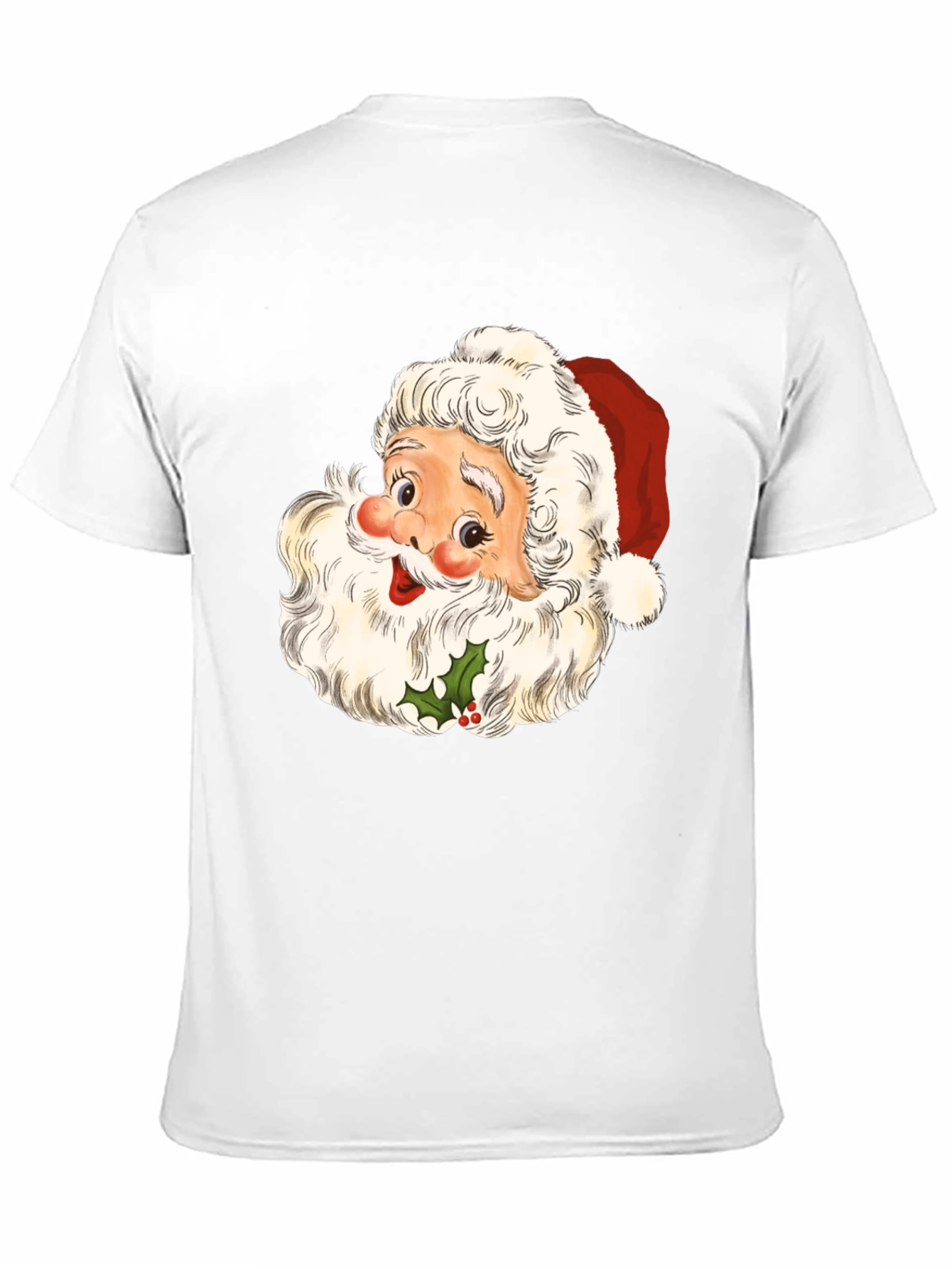 Santa Graphic Tee - Holiday Cheer T-Shirt