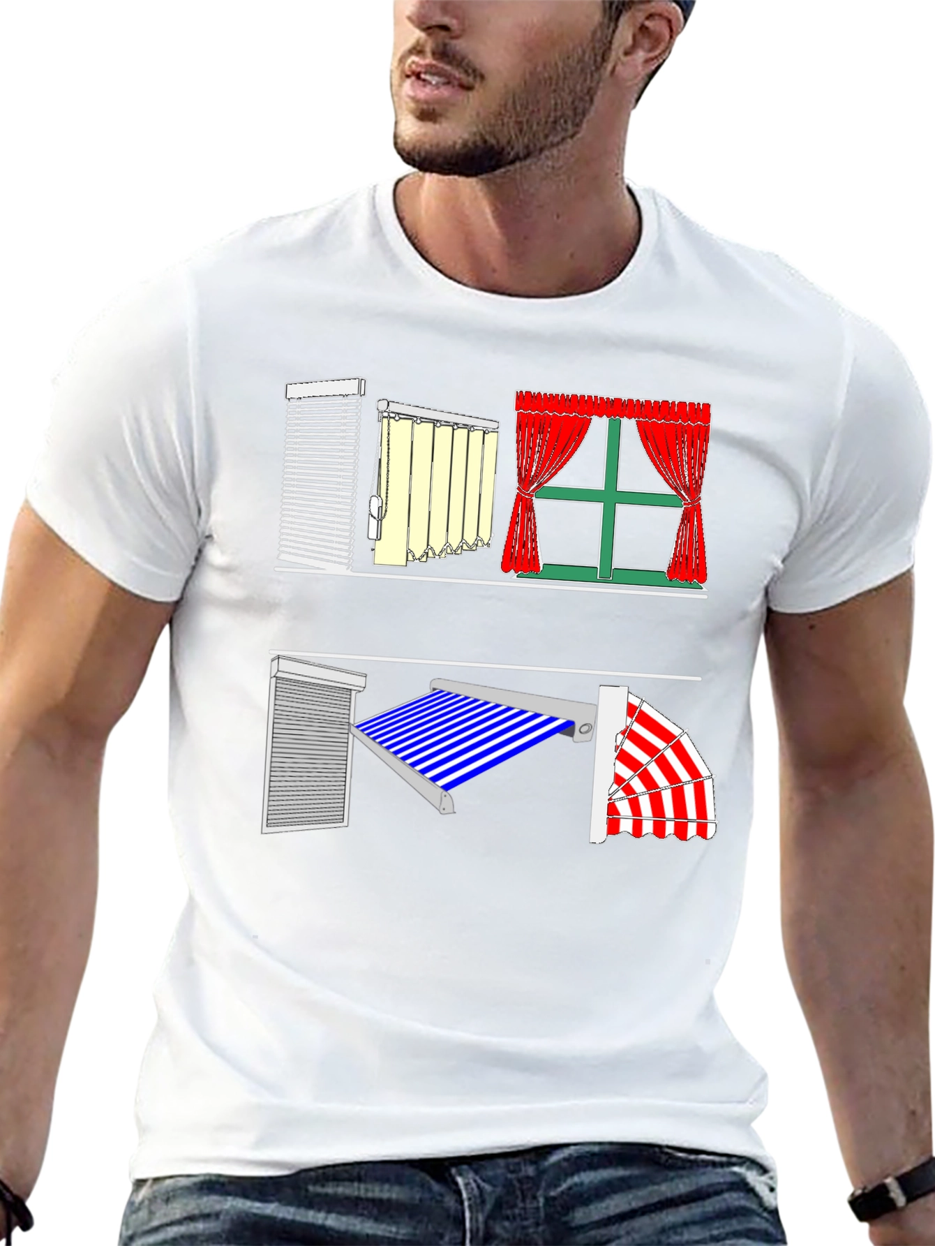 Novelty Window Blinds & Curtains T-Shirt