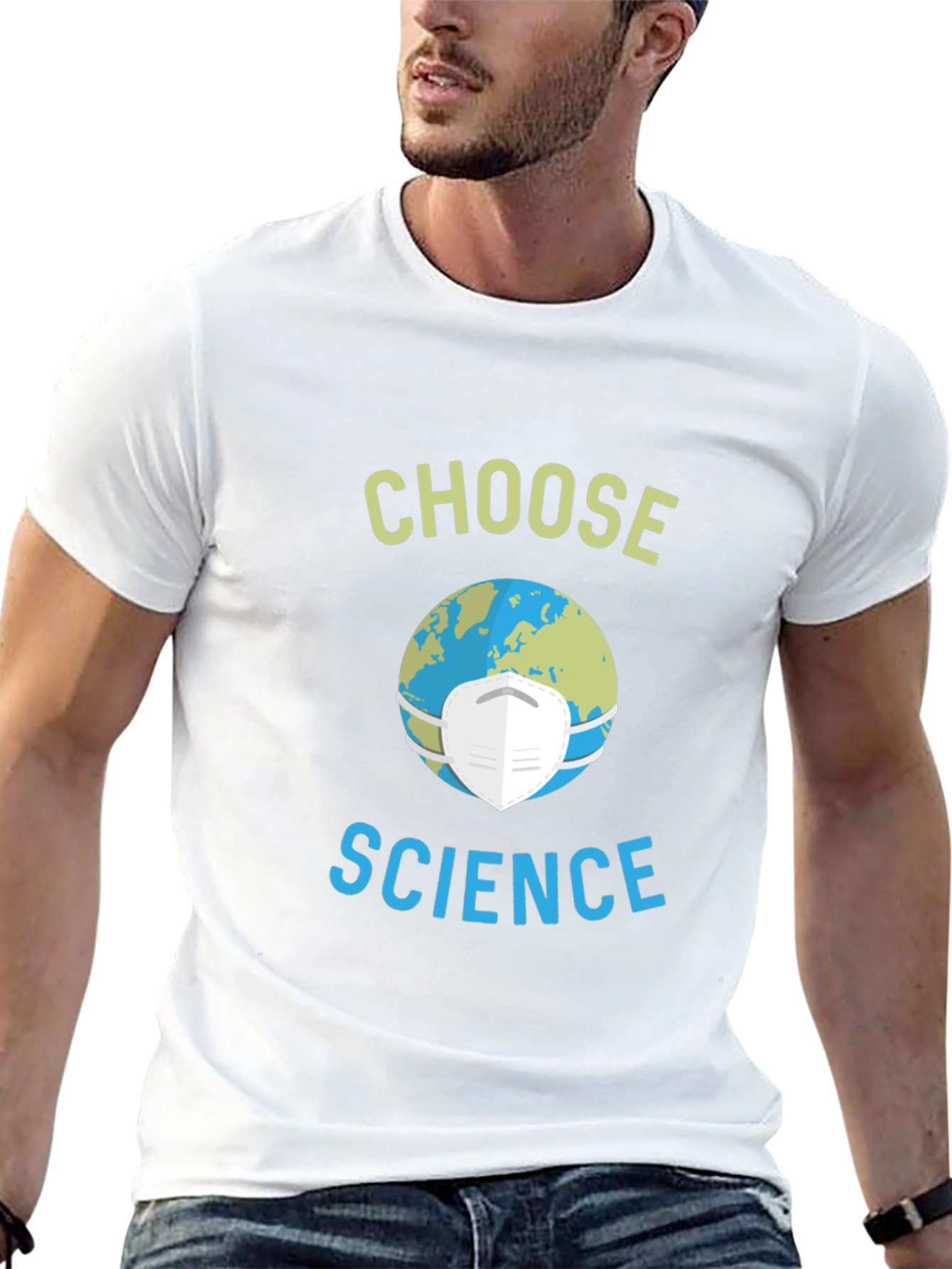 Choose Science T-Shirt - Earth with Mask