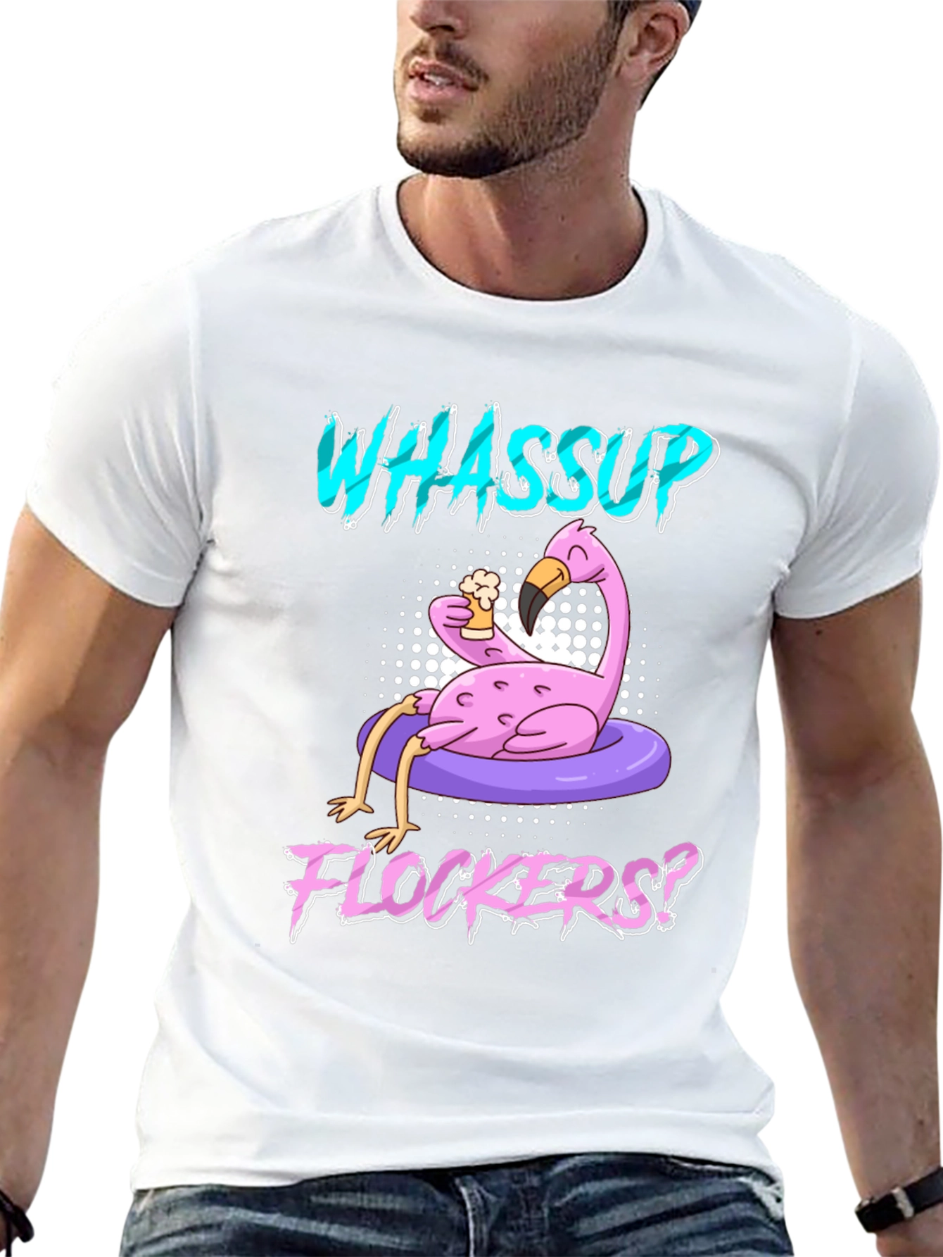 Whassup Flockers? Flamingo T-Shirt