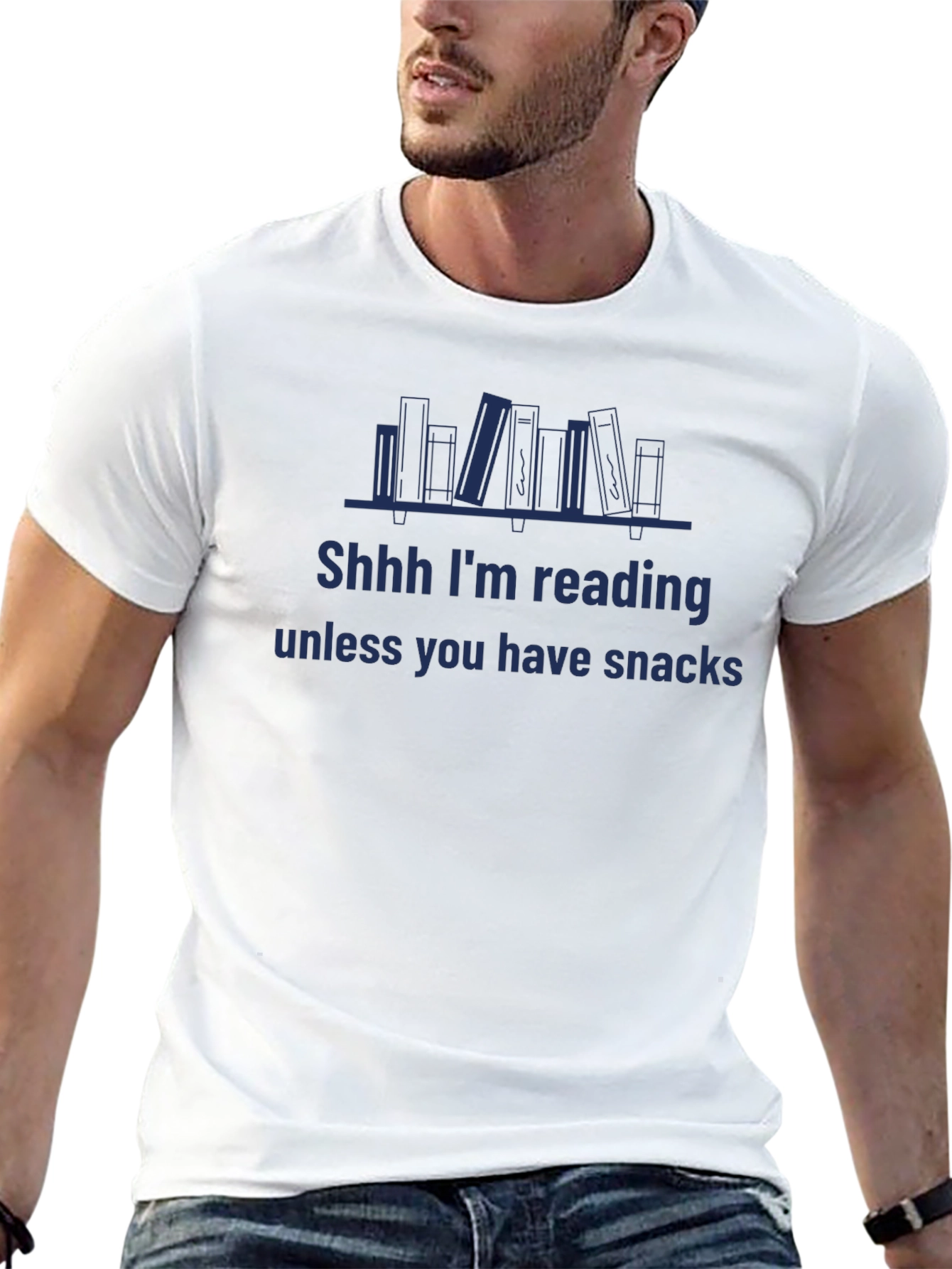Reading & Snacks Graphic T-Shirt - Book Lover Tee