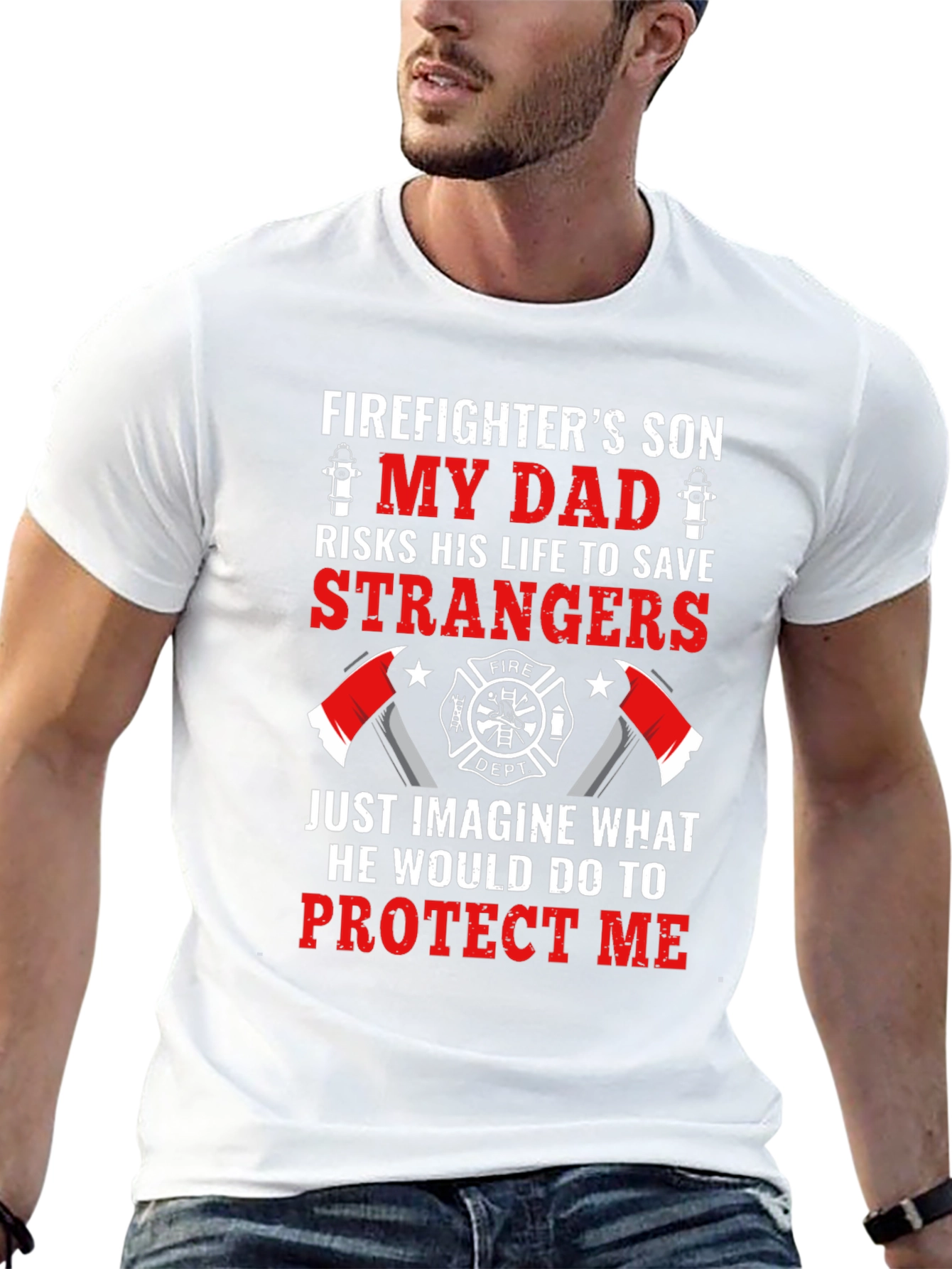 Firefighters Son Graphic T-Shirt