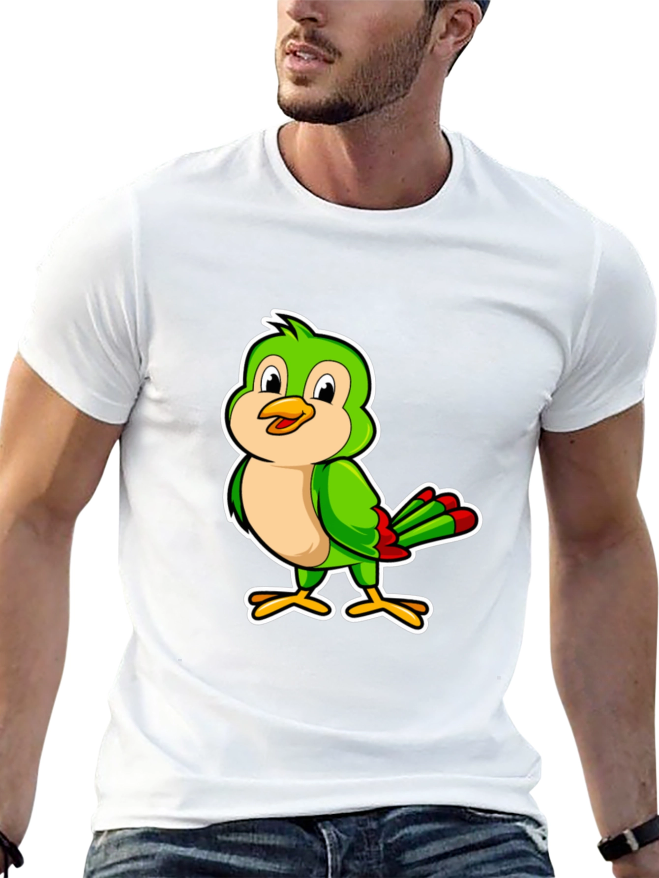 Cartoon Bird Graphic T-Shirt - Stylish & Fun