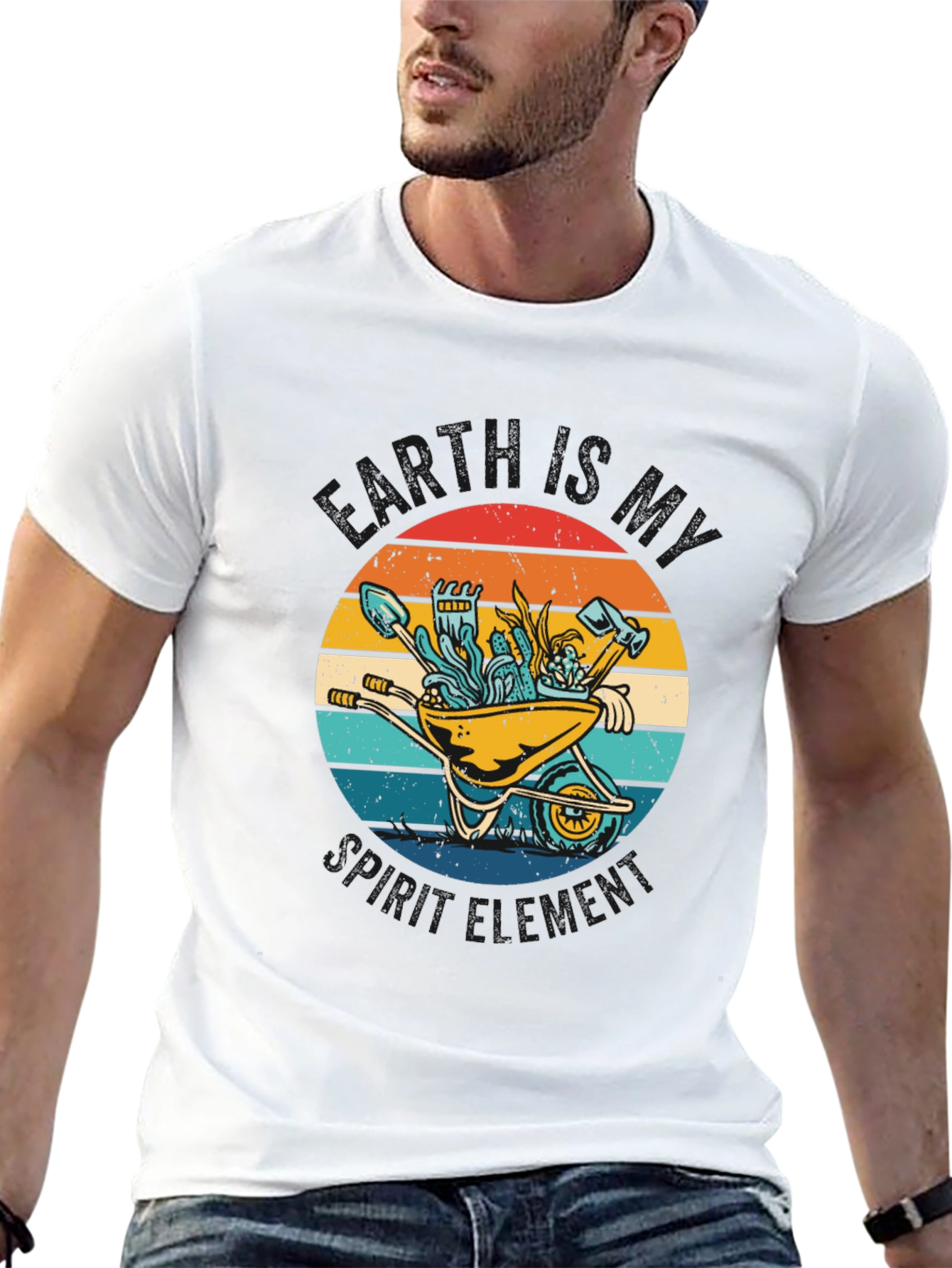 Gardening Cart Retro T-Shirt
