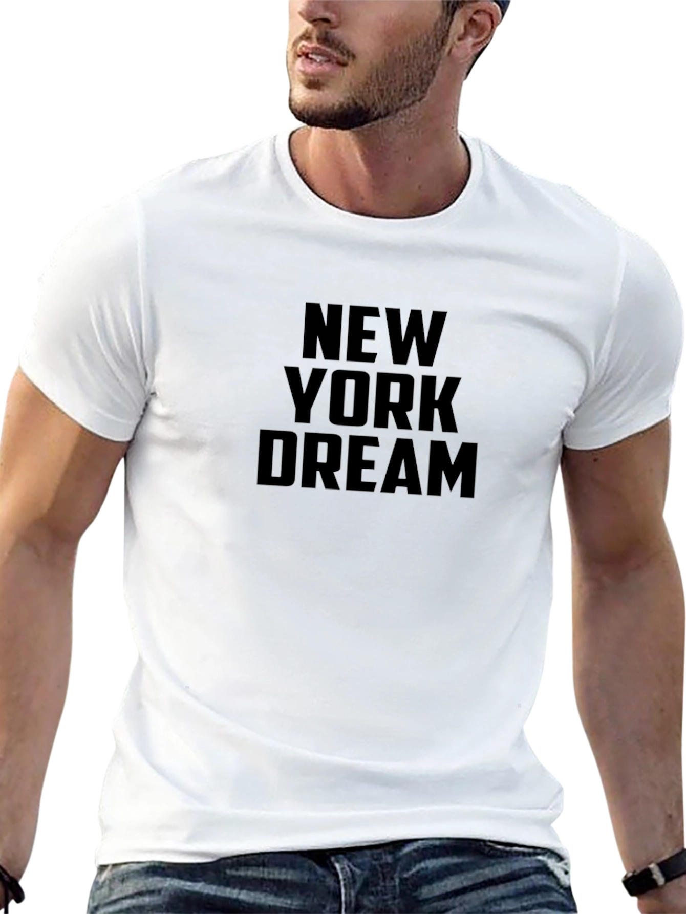 New York Dream Black Graphic Tee