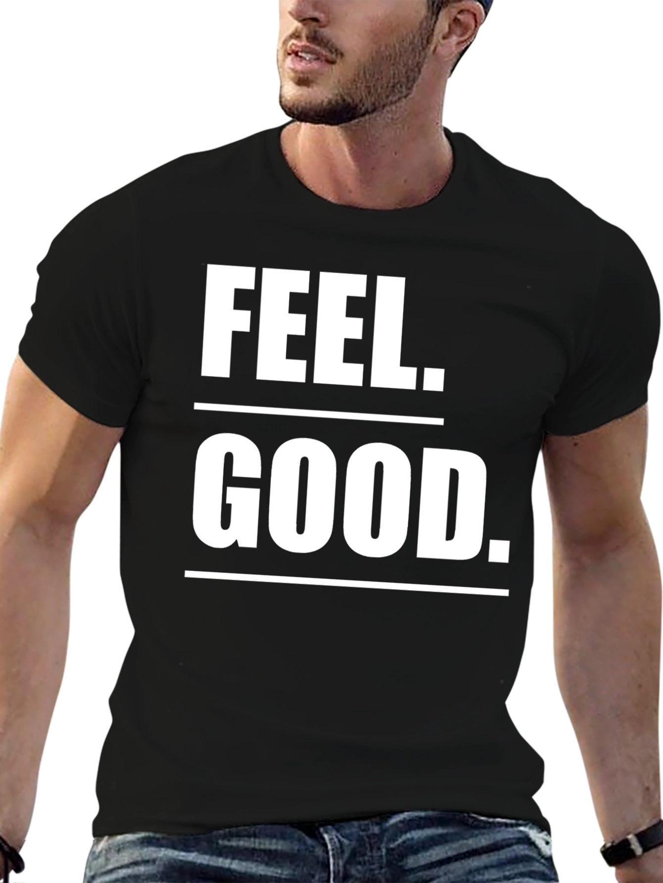 Feel Good Graphic T-Shirt - Black